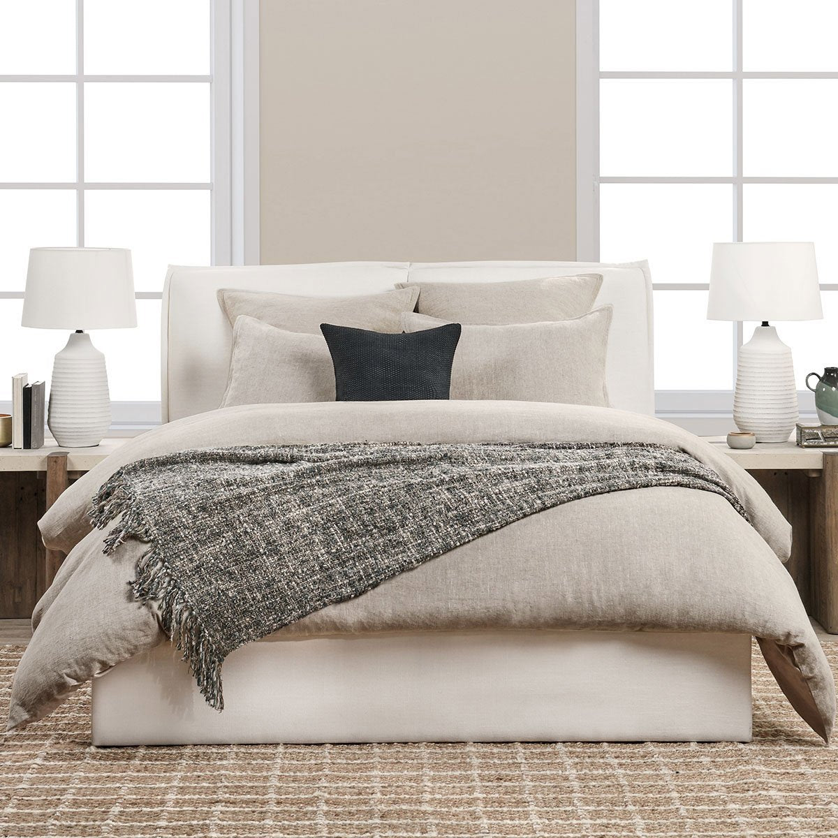 Talia Duvet Collection - Natural - King / Set