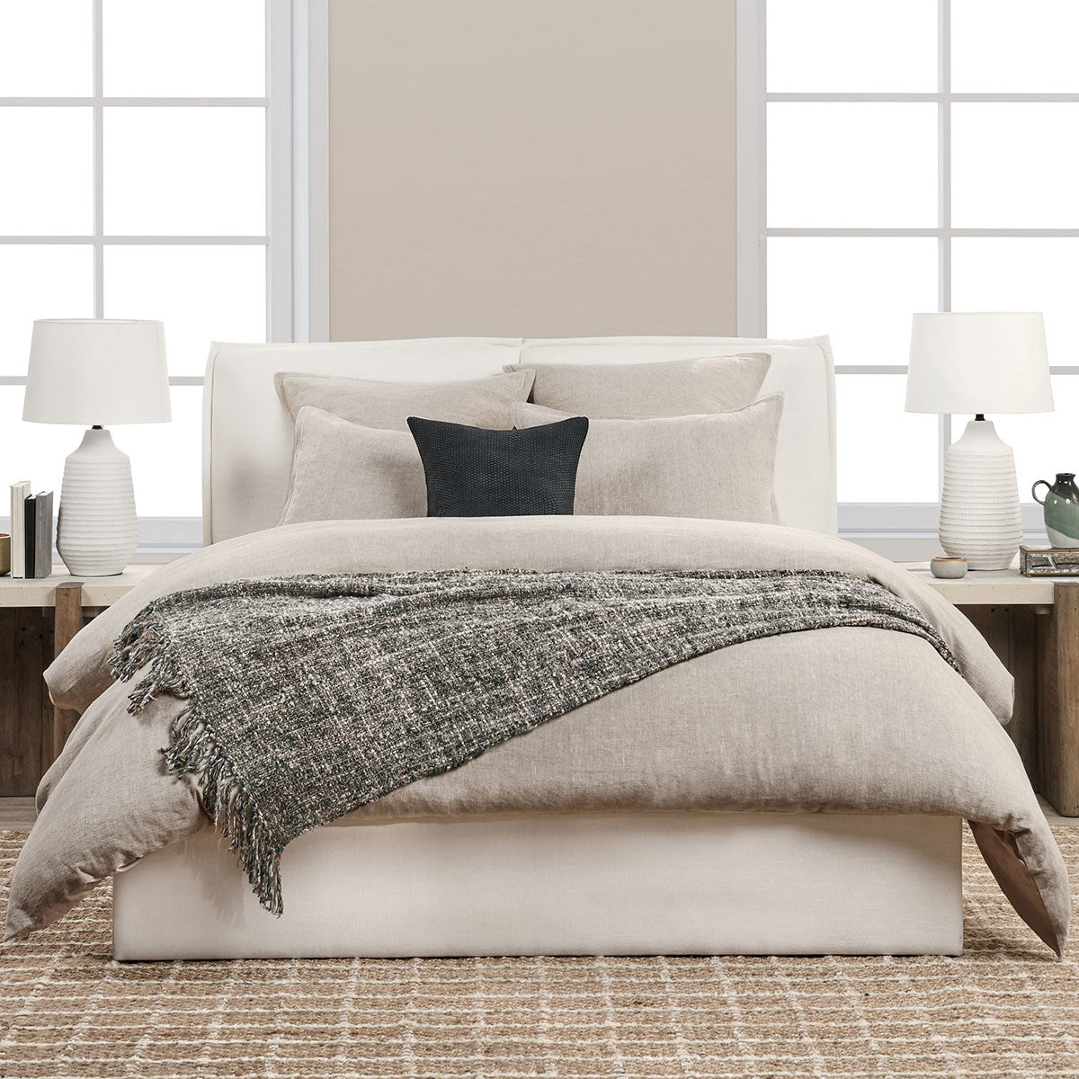 Talia Duvet Collection - Natural - King / Set