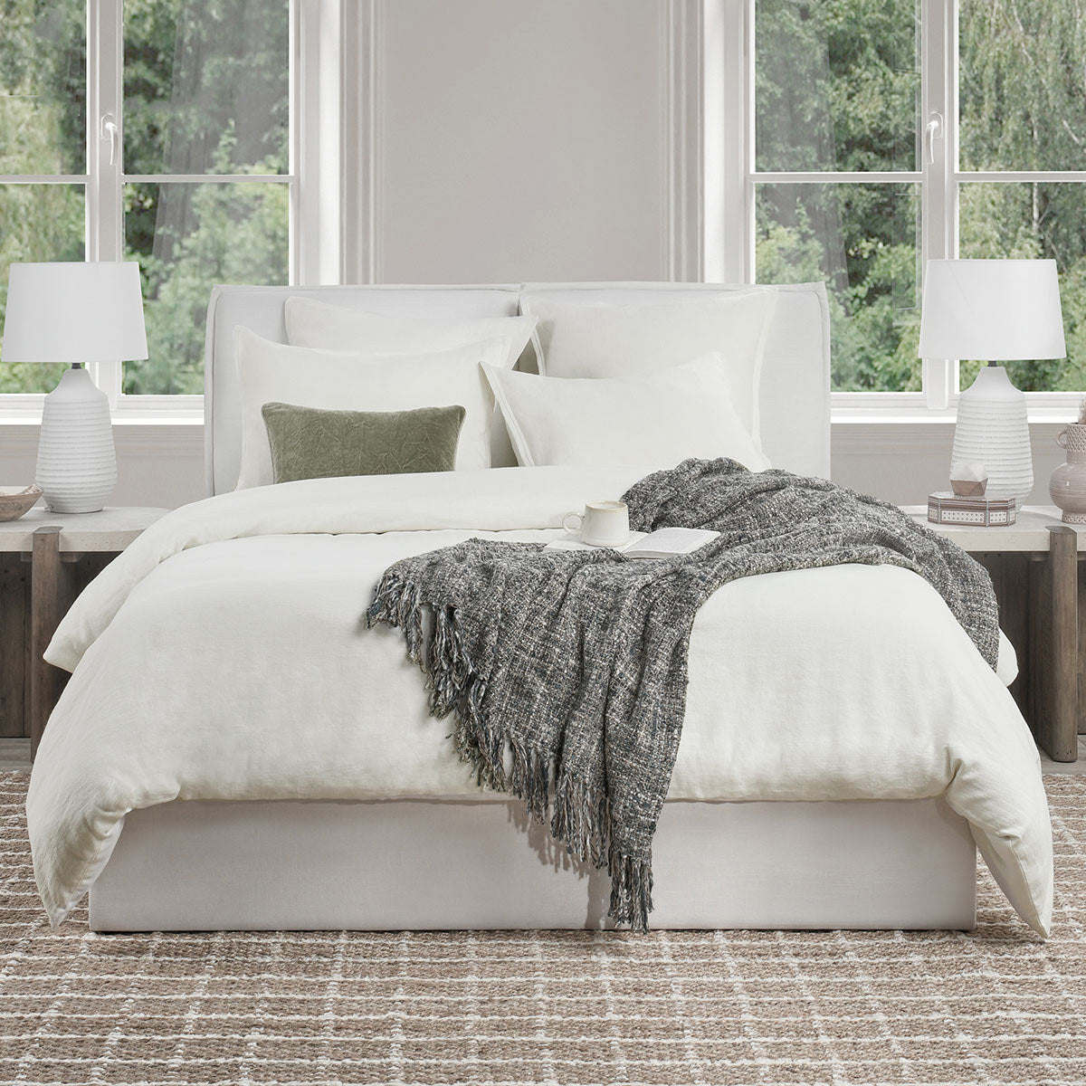 Talia Duvet Collection - Cloud - King / Set