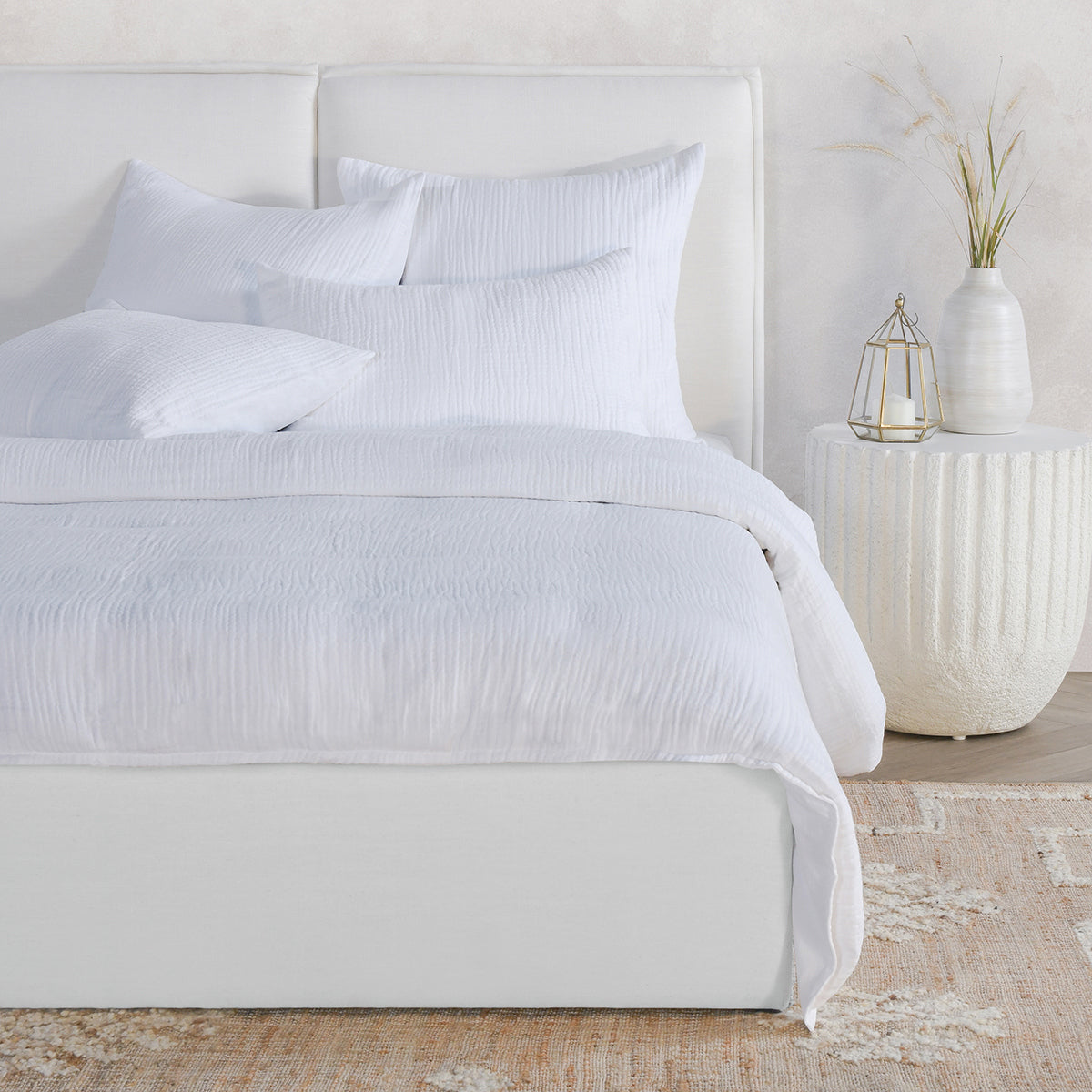 Cardiff Duvet Collection - White - King / Set
