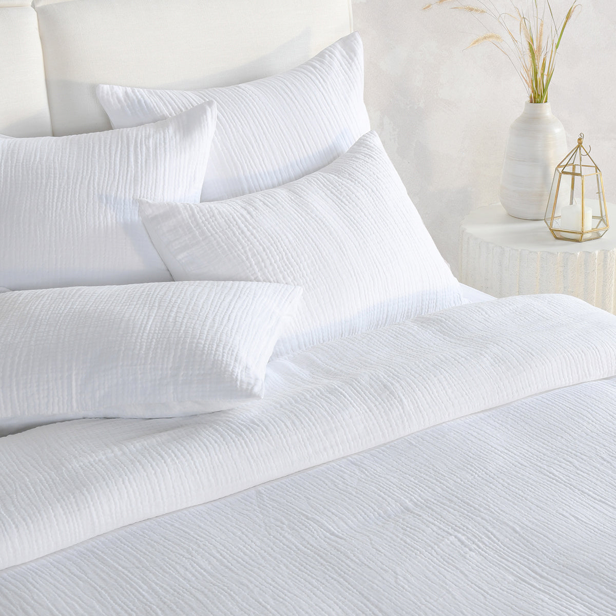 Cardiff Duvet Collection - White - King / Set