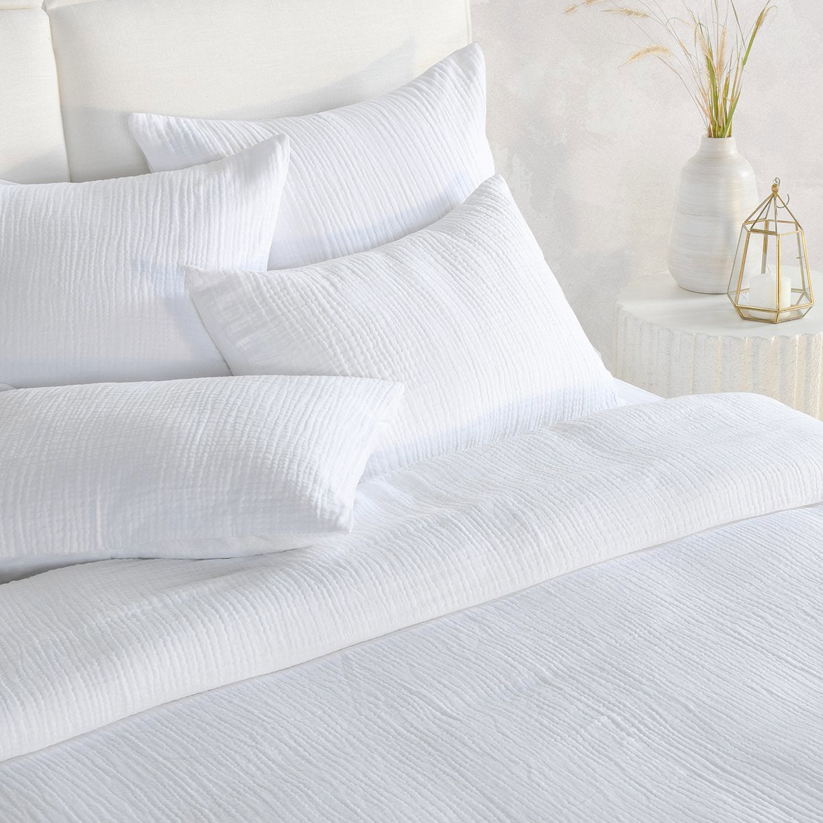 Cardiff Duvet Collection - White - King / Set