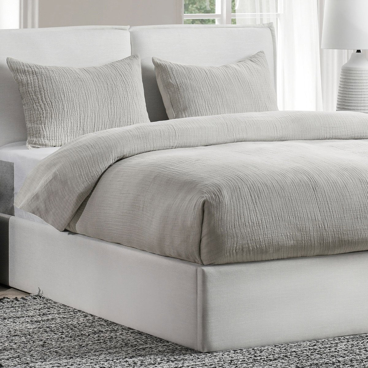 Cardiff Duvet Collection - Gray - King / Set