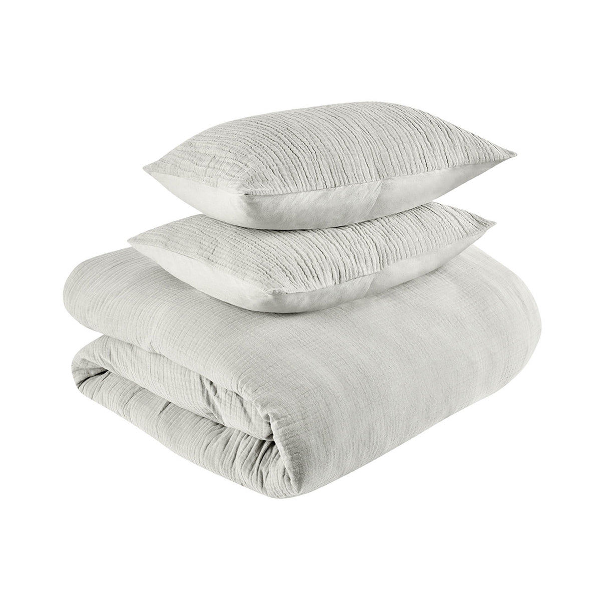 Cardiff Duvet Collection - Gray - King / Set