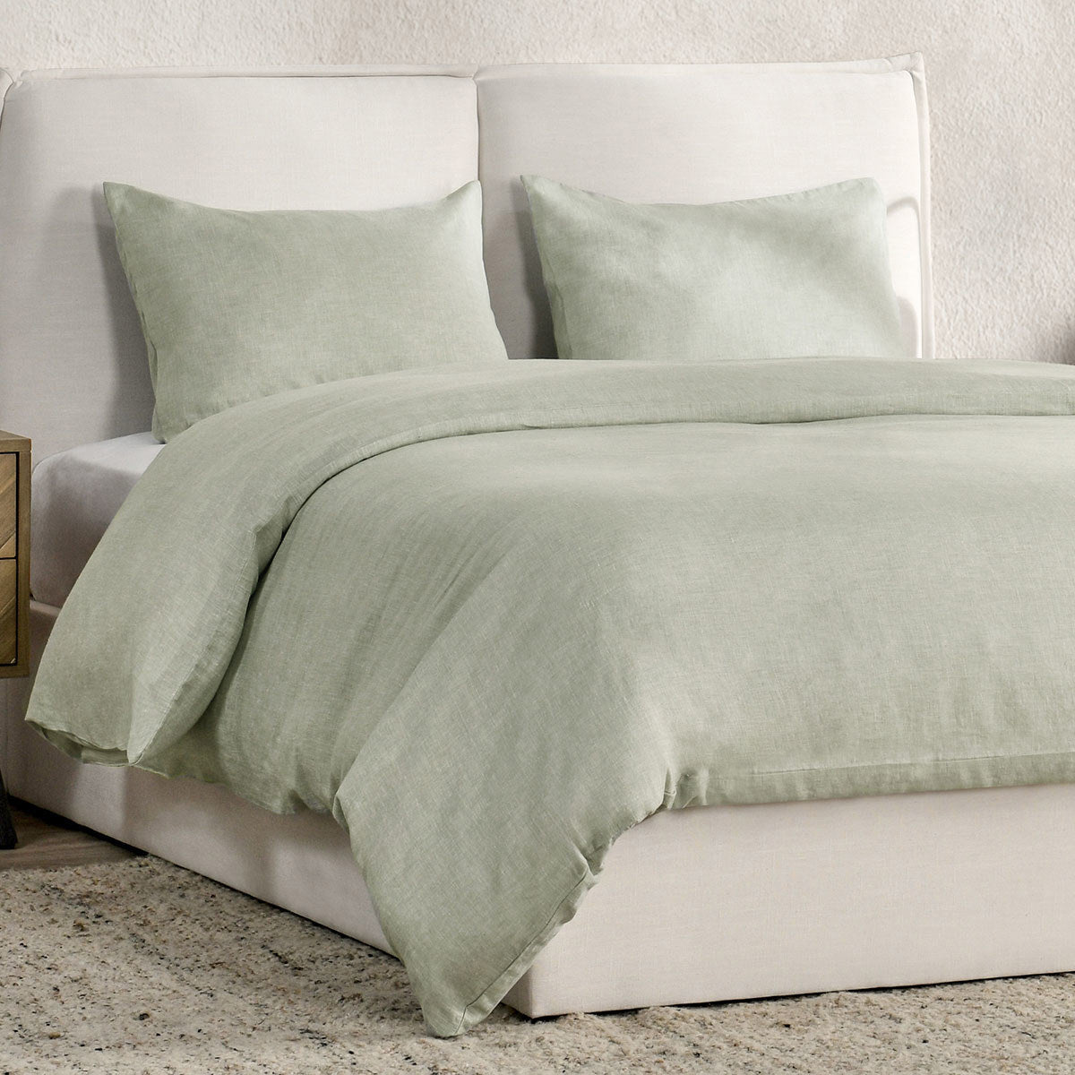 Jayson Linen Cashmere Duvet Collection - Sagebrush - King / Set