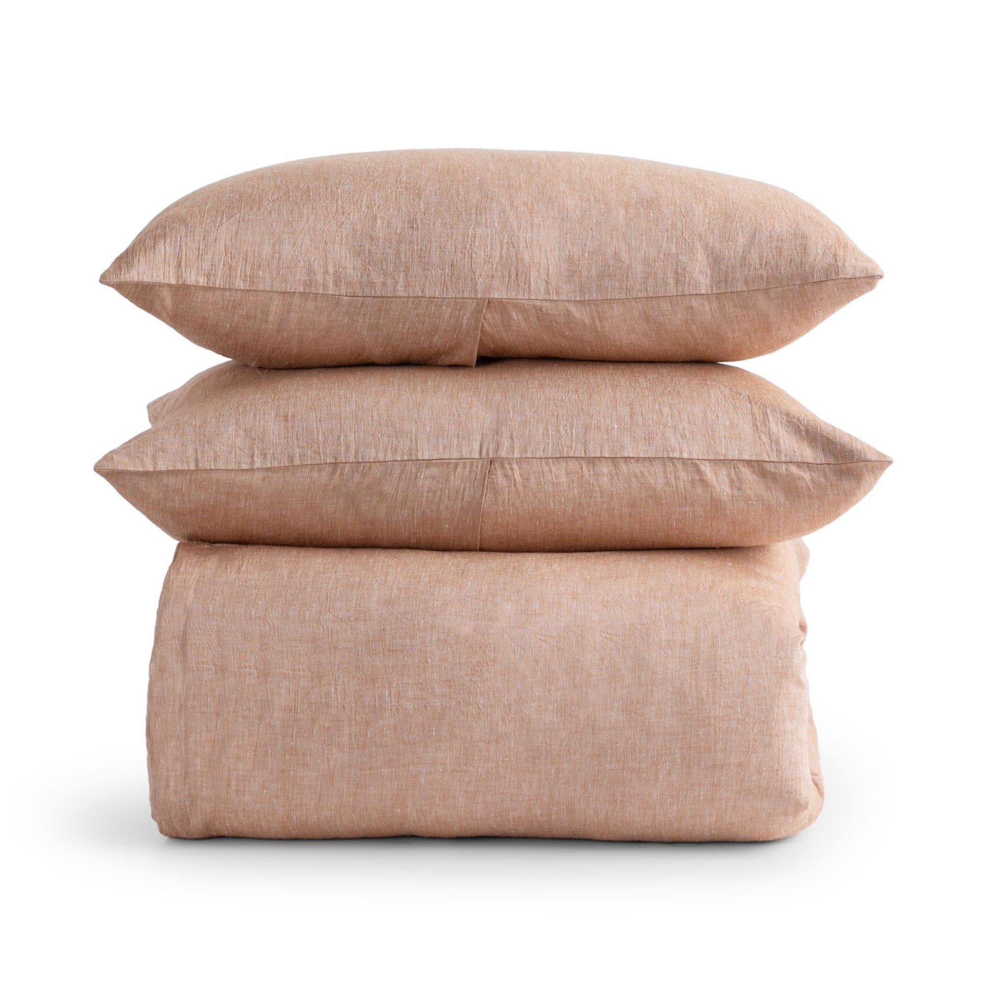 Jayson Linen Cashmere Duvet Collection - Clay - King / Set