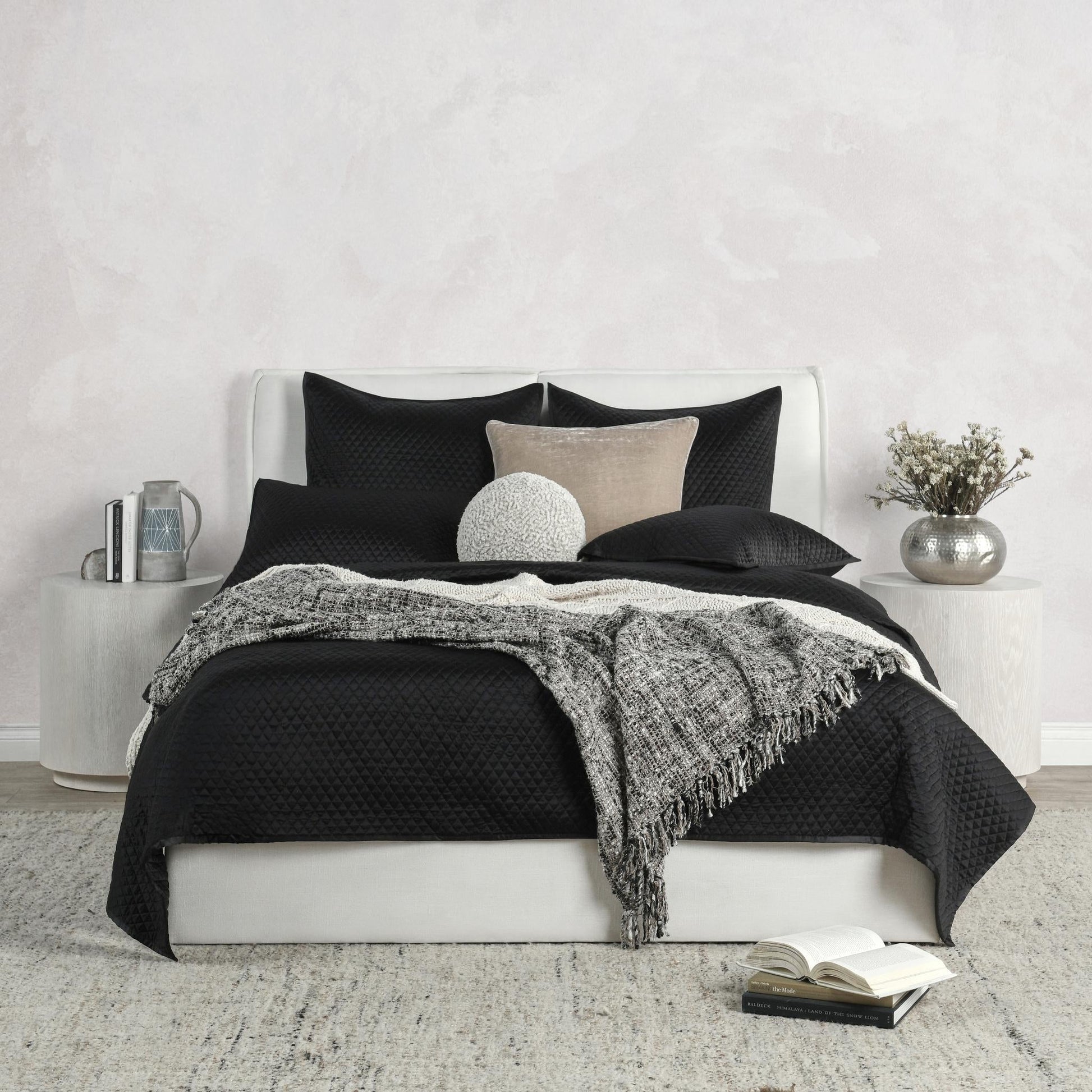 Diamond Quilt Collection - Onyx - King / Set