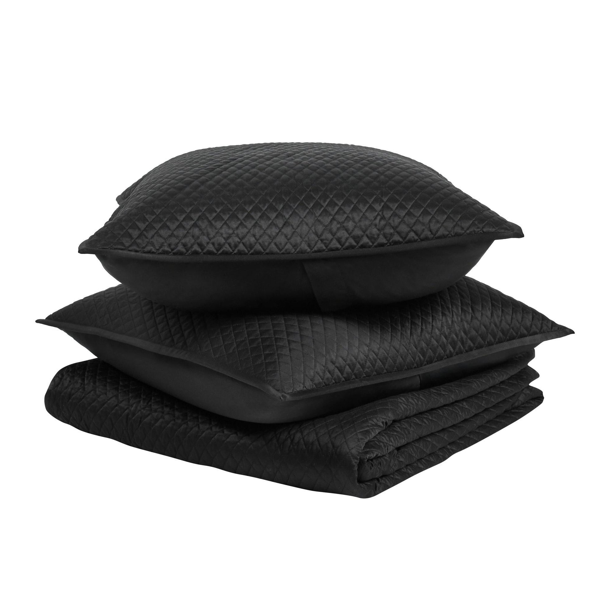 Diamond Quilt Collection - Onyx - King / Set