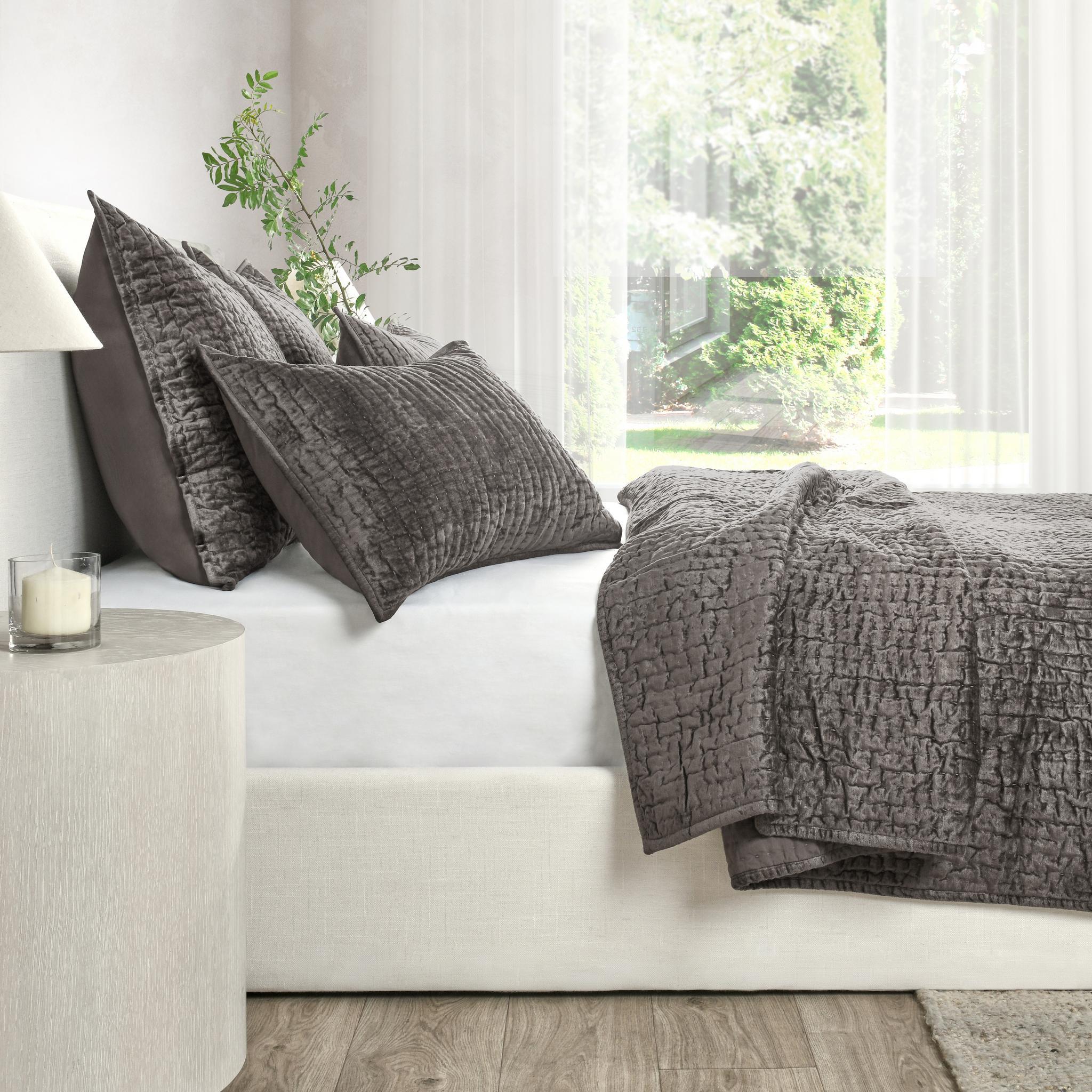 Bari Velvet Quilt Collection - Desert - King / Set