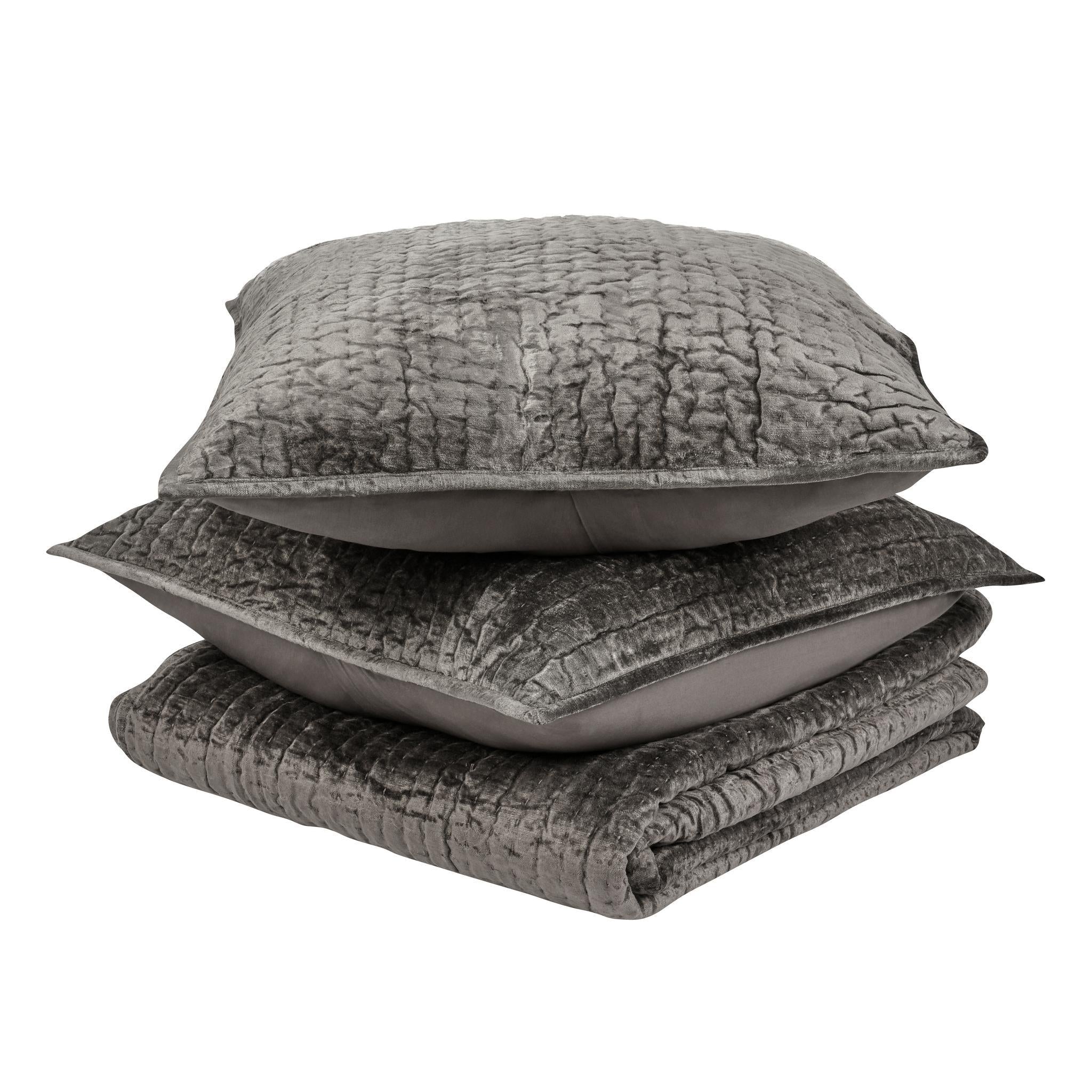 Bari Velvet Quilt Collection - Desert - King / Set