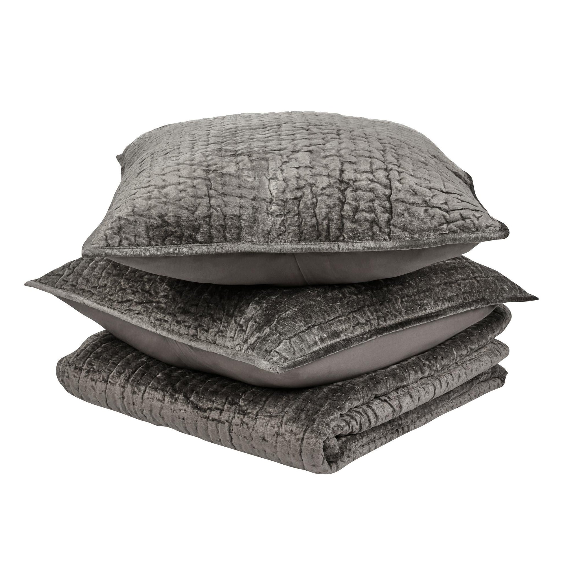 Bari Velvet Quilt Collection - Desert - King / Set