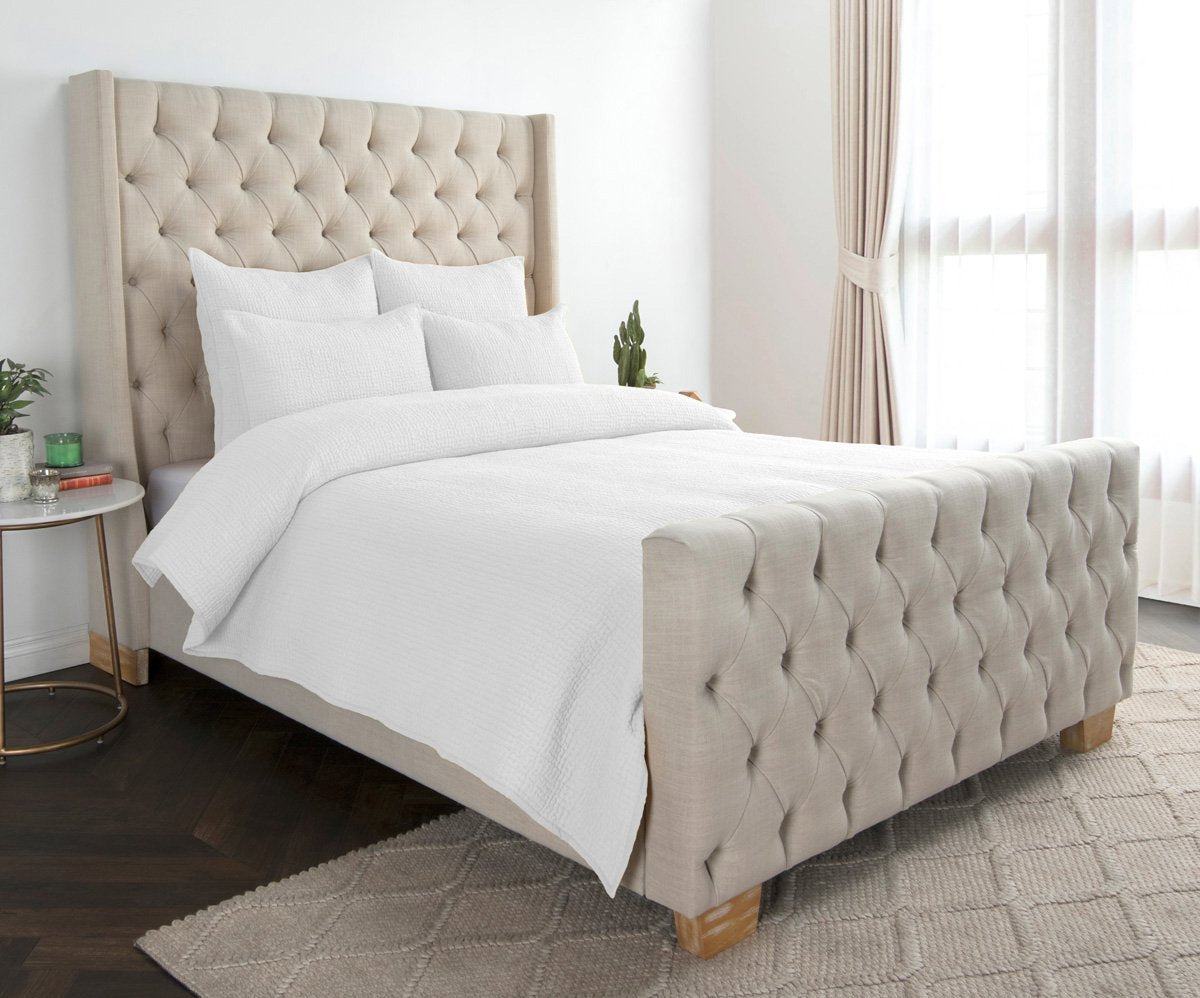 Danica Quilt - White - King / Set