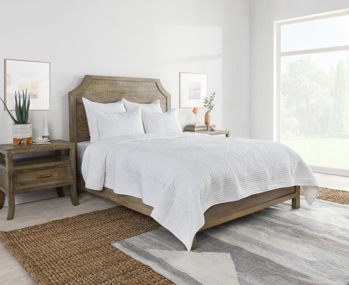 Anessa Quilt Collection - White - King / Set