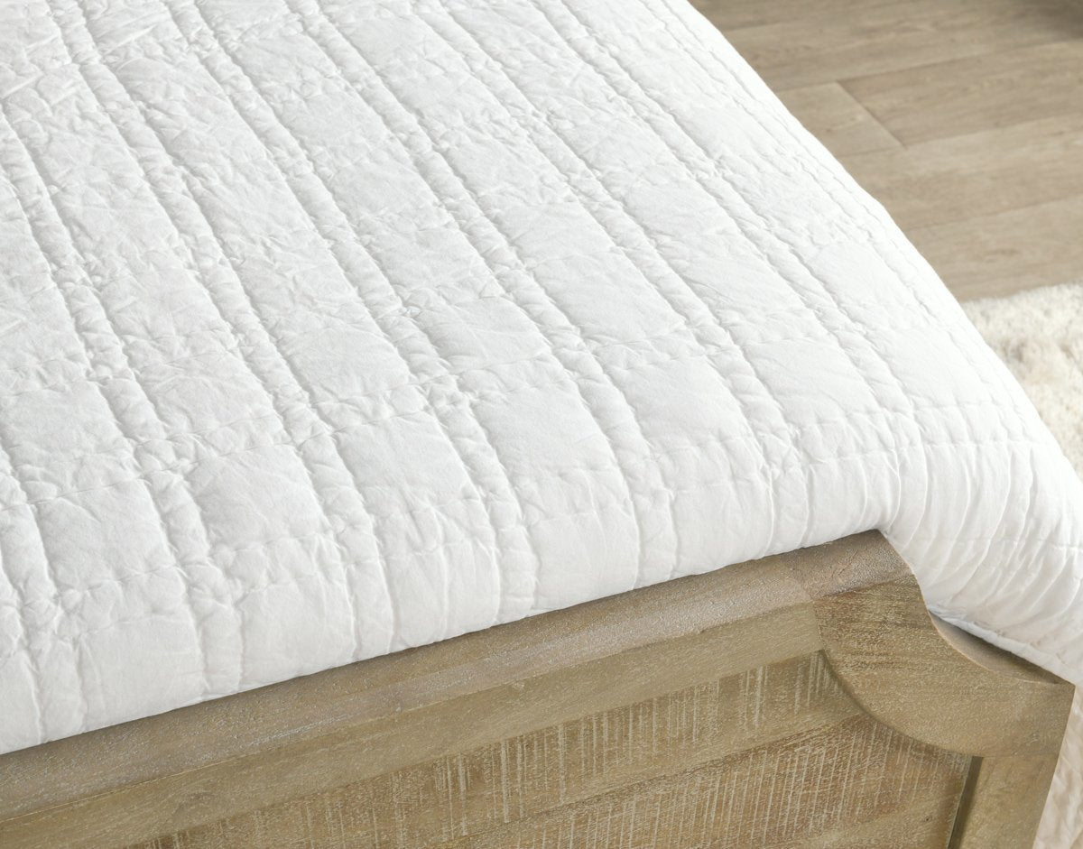 Carly Quilt Collection - White - King / Set