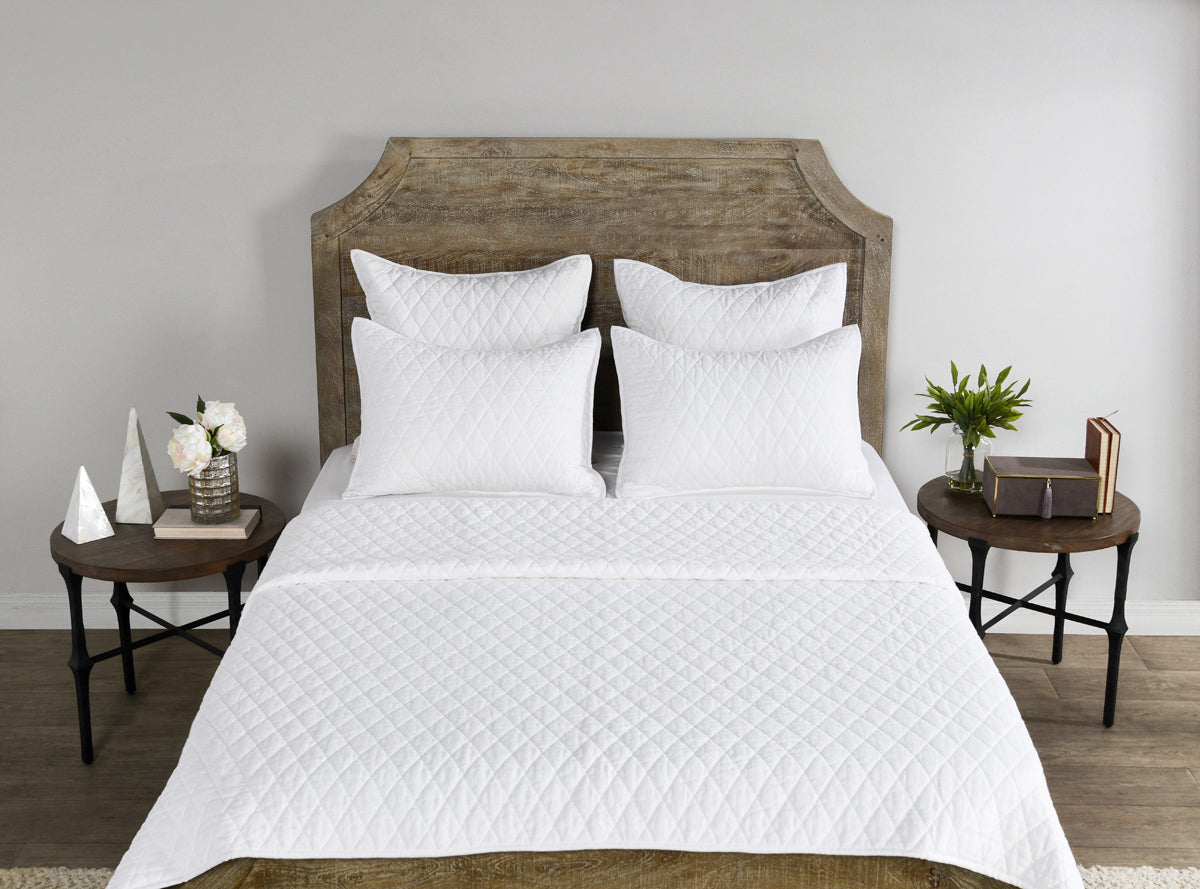 Vintage Lana Quilt Collection - White - King / Set