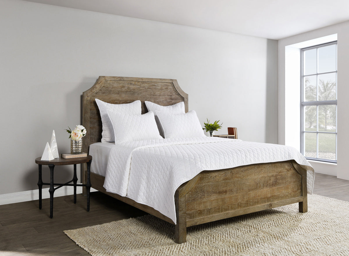 Vintage Lana Quilt Collection - White - King / Set
