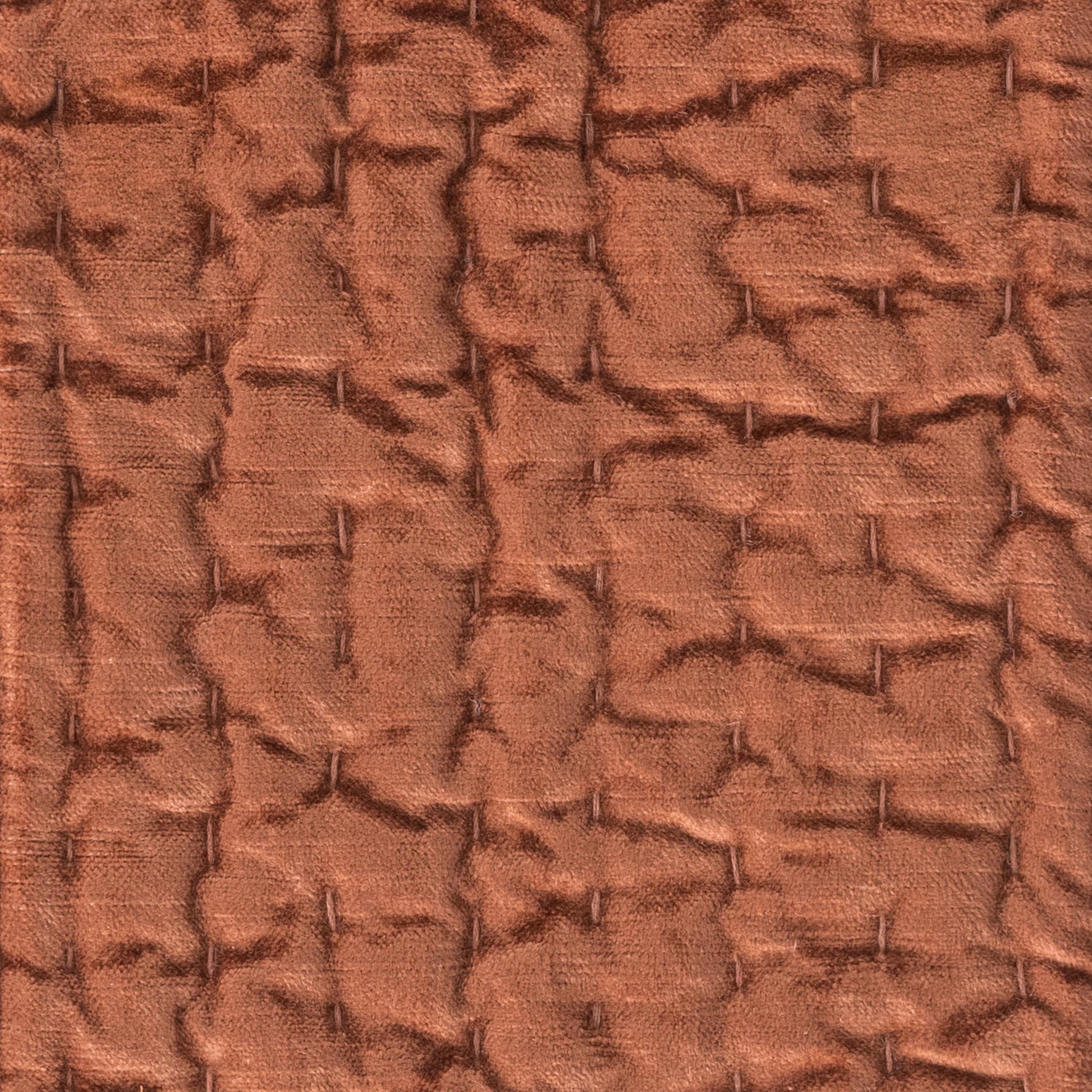 Bari Velvet Quilt Collection - Terracotta - King / Set