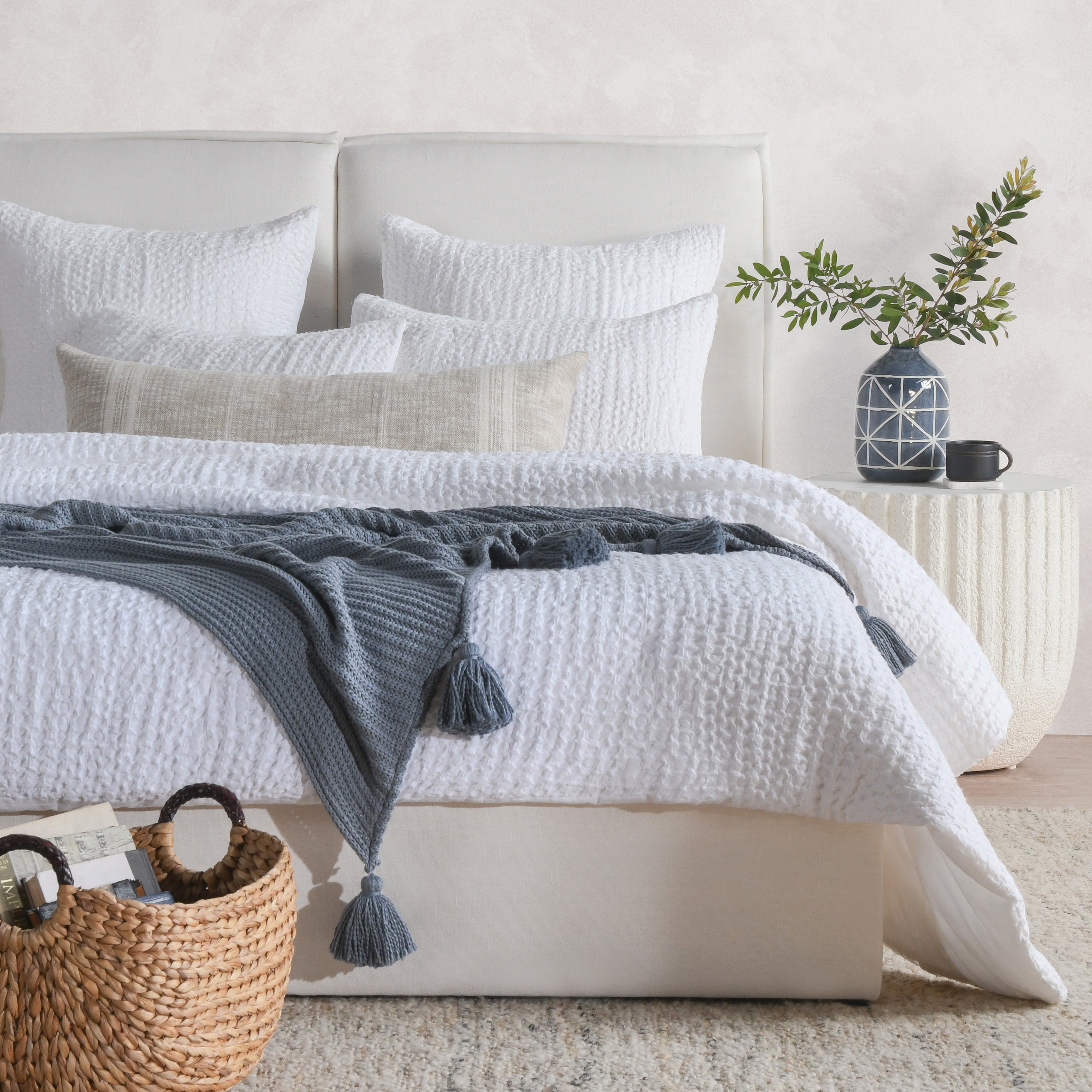 Colmar Quilt Collection - White - King / Set