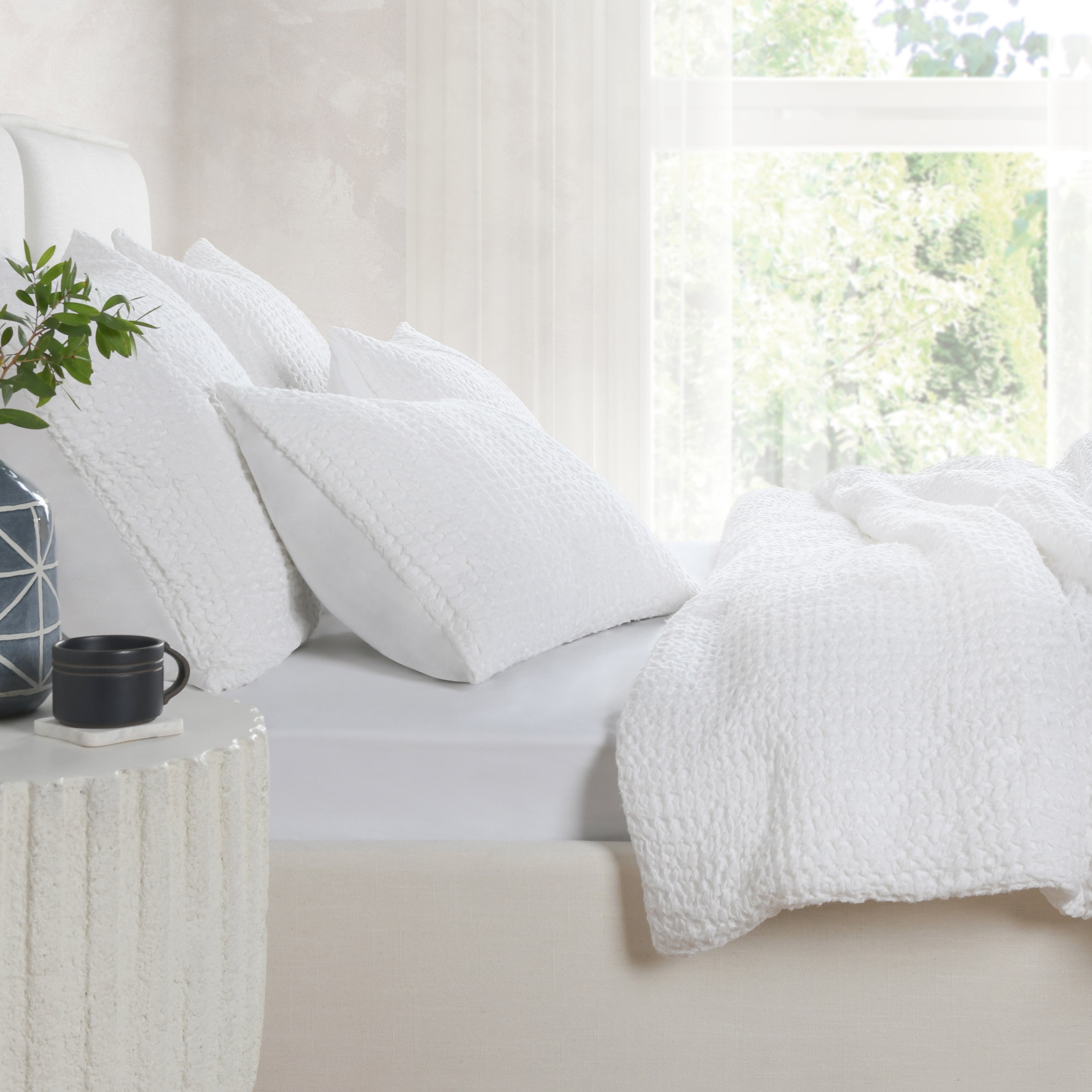 Colmar Quilt Collection - White - King / Set