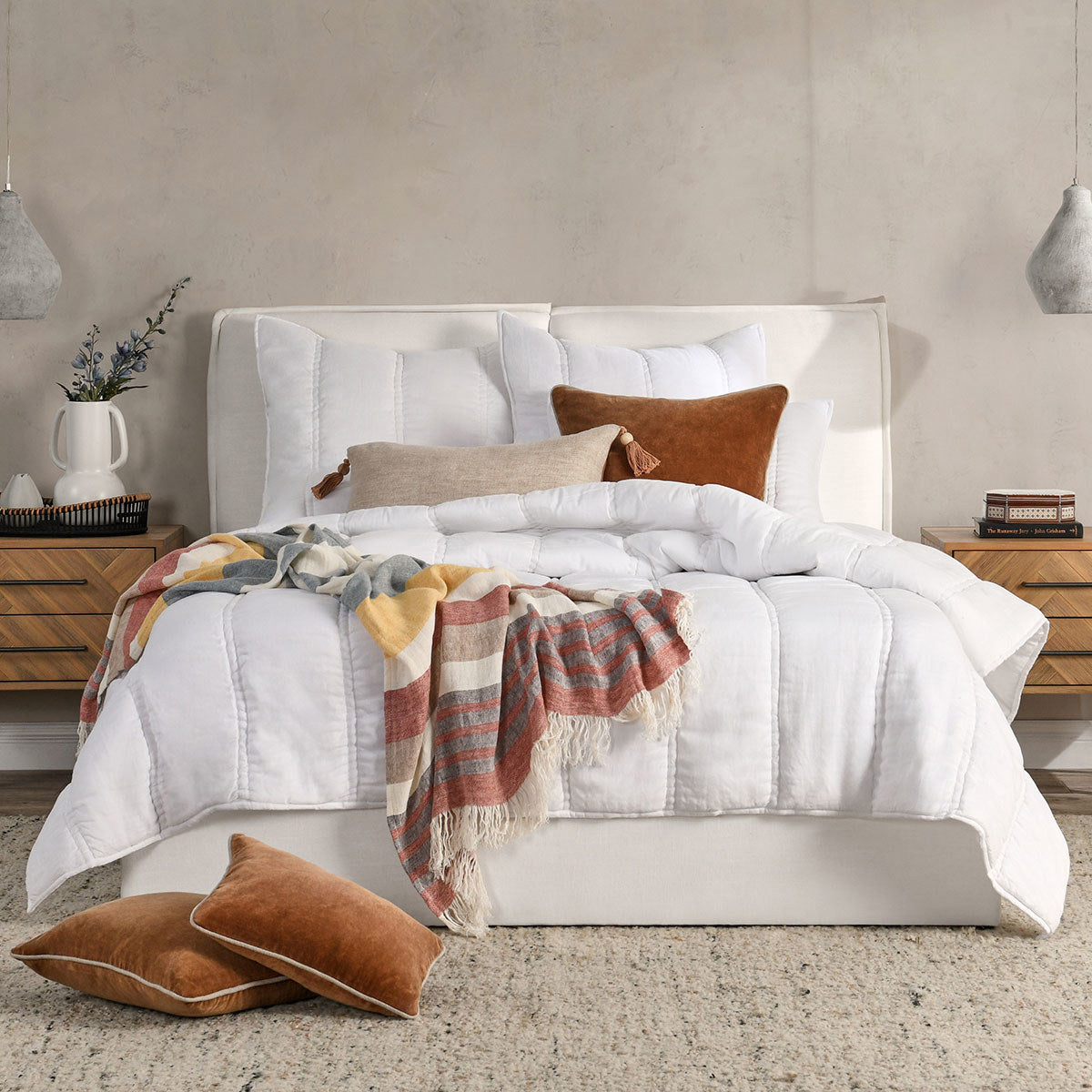 Rowen Quilt Collection - Cloud - King / Set