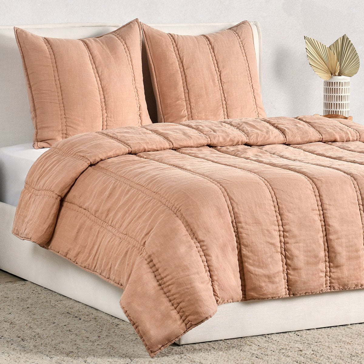 Rowen Quilt Collection - Clay - King / Set