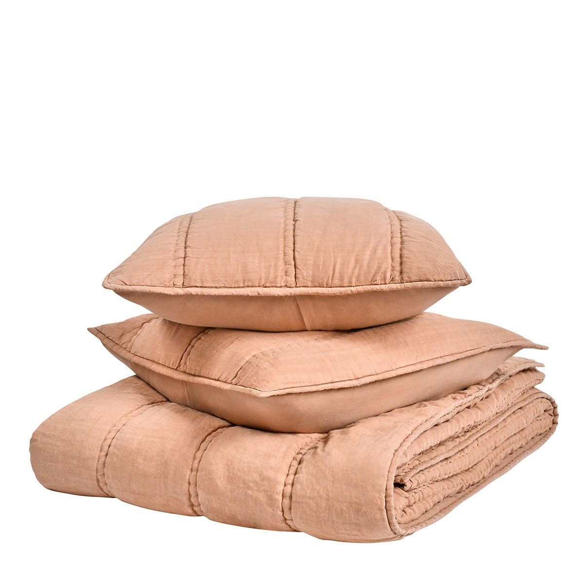 Rowen Quilt Collection - Clay - King / Set