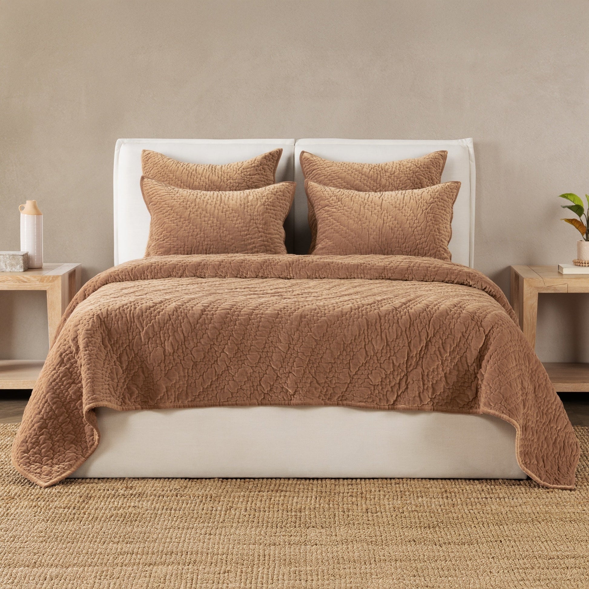 Elms Velvet Quilt Collection - Hazel - King / Set