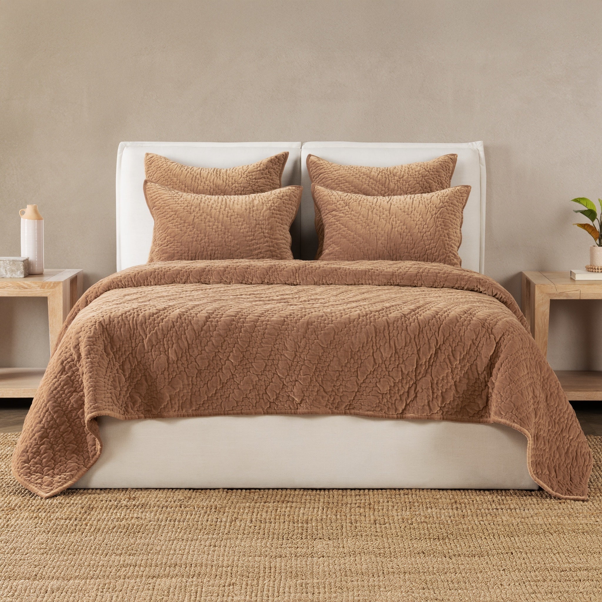 Elms Velvet Quilt Collection - Hazel - King / Set
