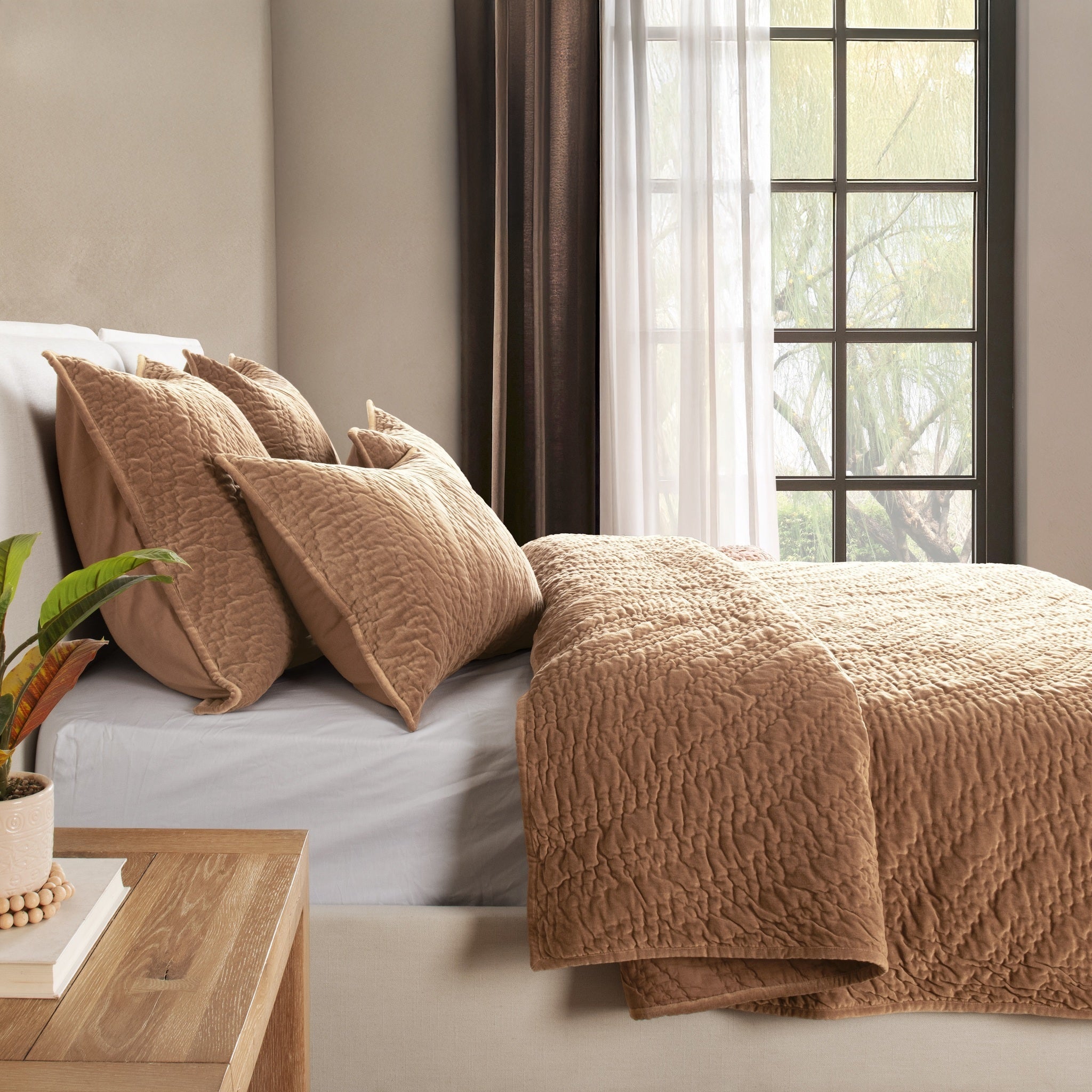 Elms Velvet Quilt Collection - Hazel - King / Set
