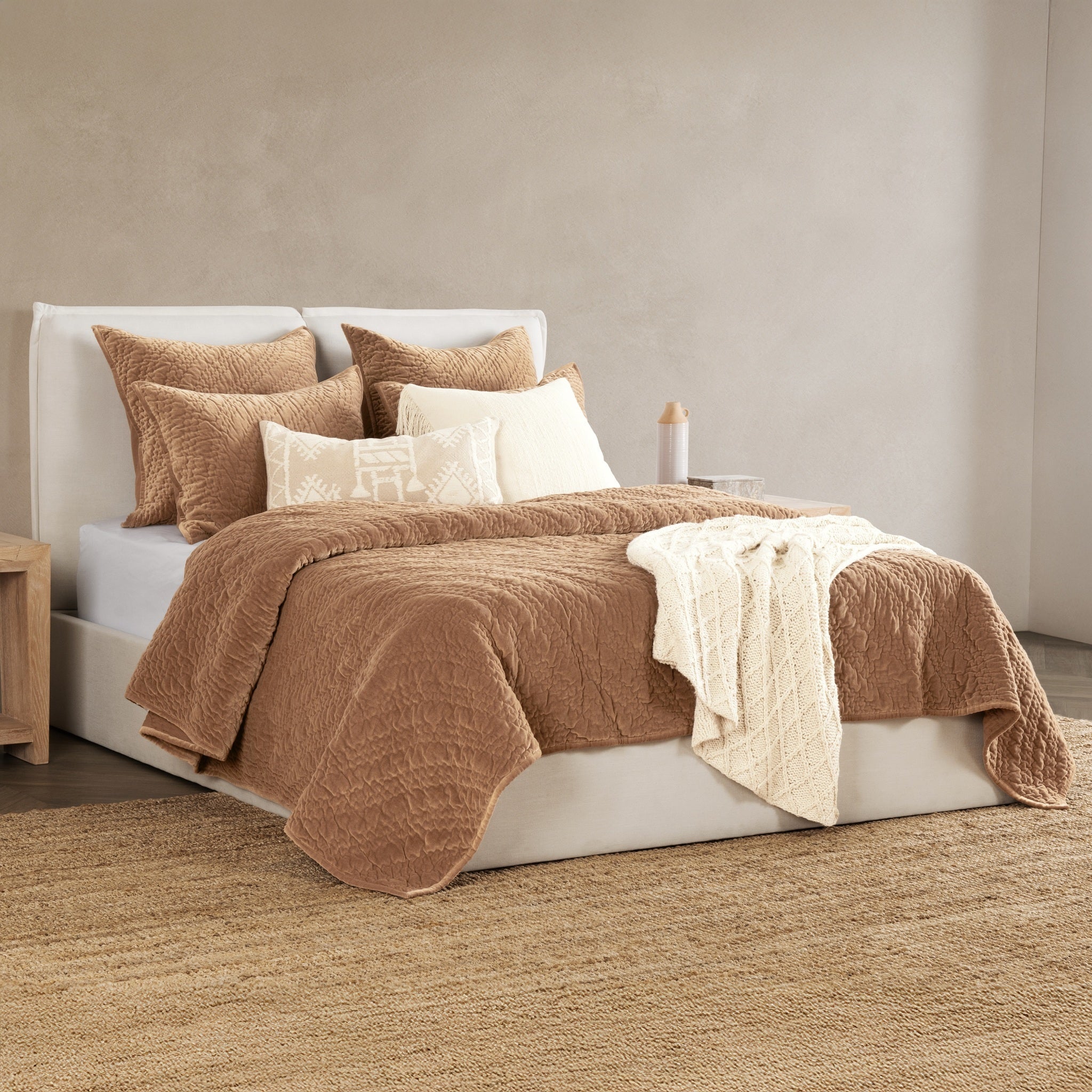 Elms Velvet Quilt Collection - Hazel - King / Set
