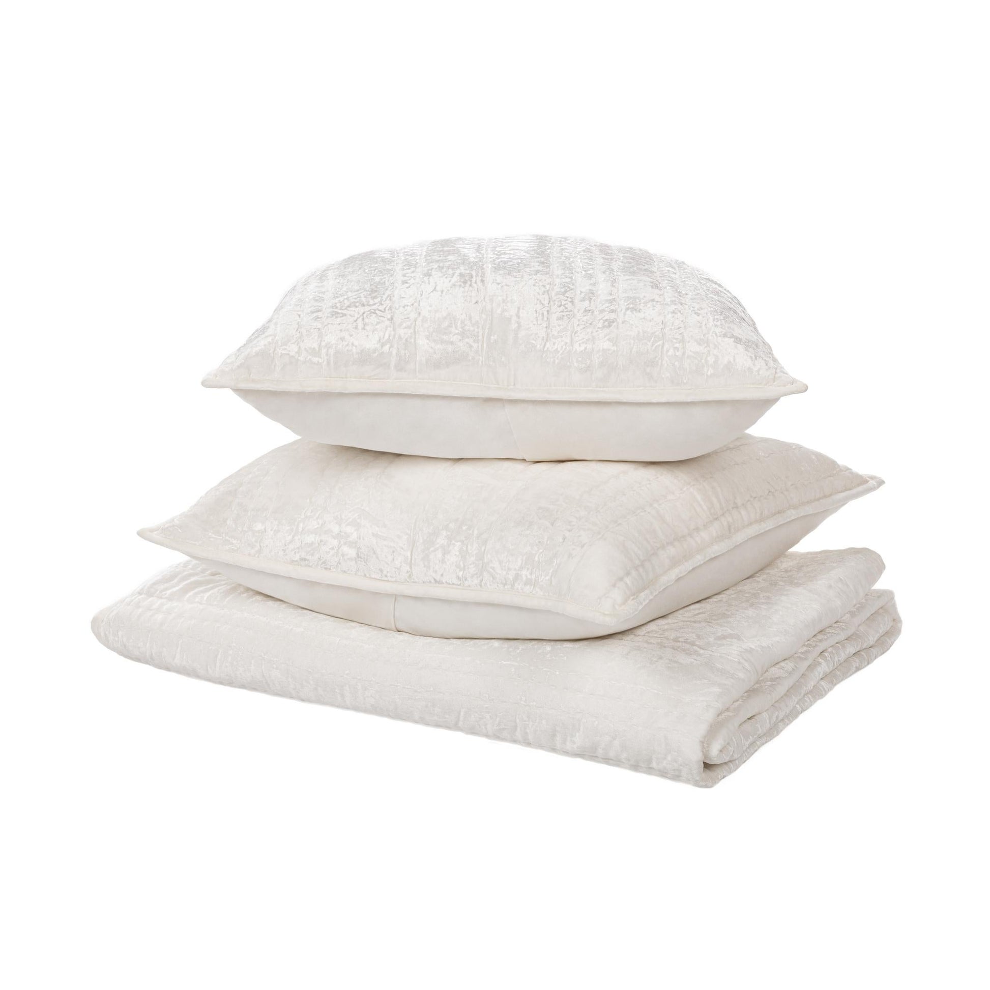 Seville Quilt Collection - Ivory - King / Set