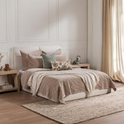 Elms Velvet Quilt Collection - Velvet Pebble - King / Set