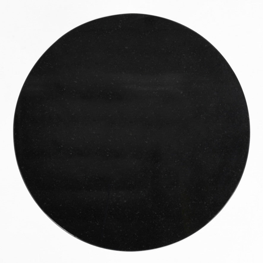 Leyton Black Marble Small Accent Table
