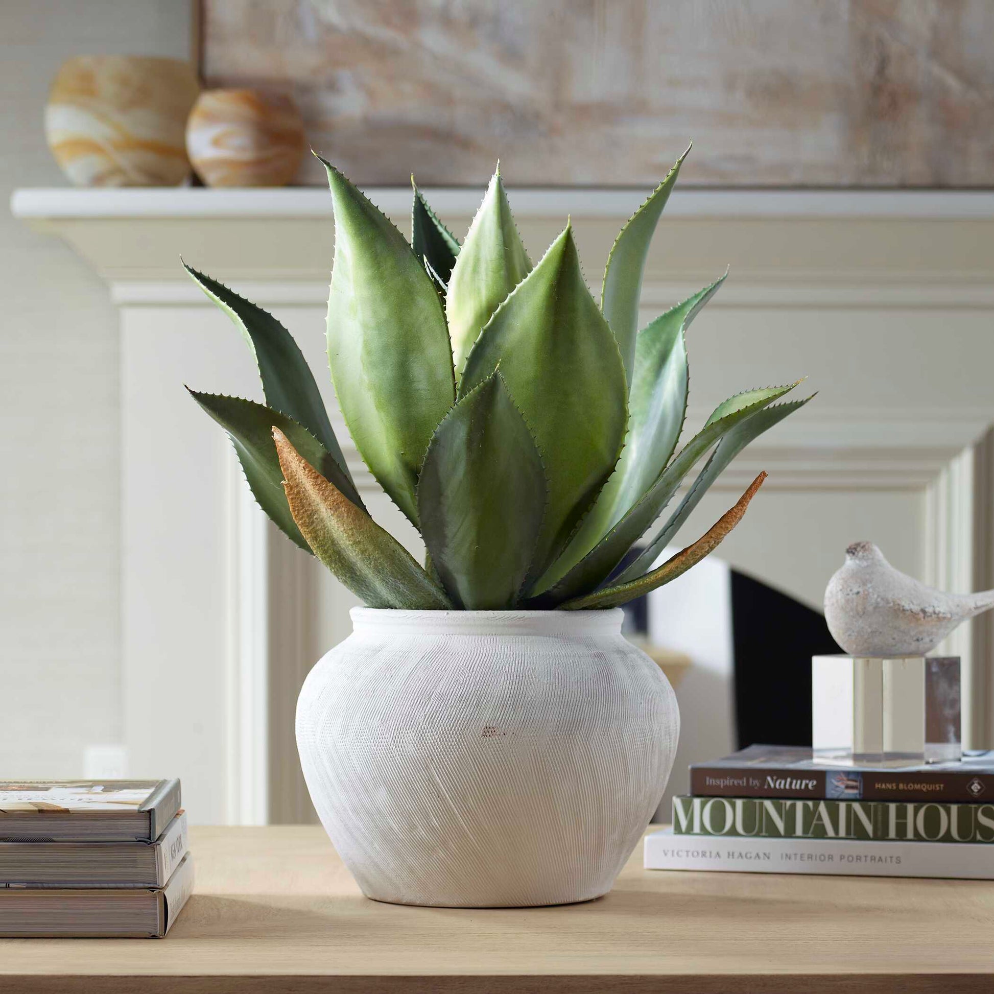 Uttermost Tierra Agave Centerpiece With Vase