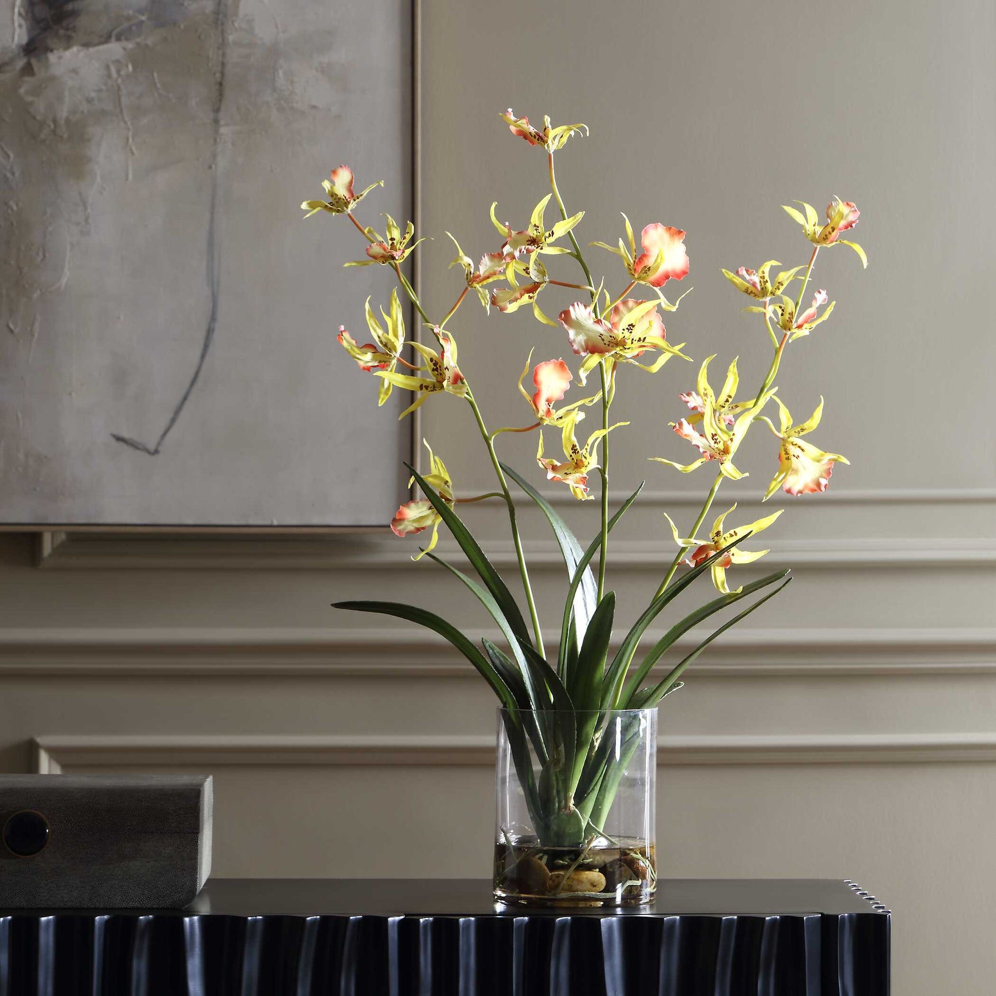 Uttermost Spider Orchid In Glass Vase
