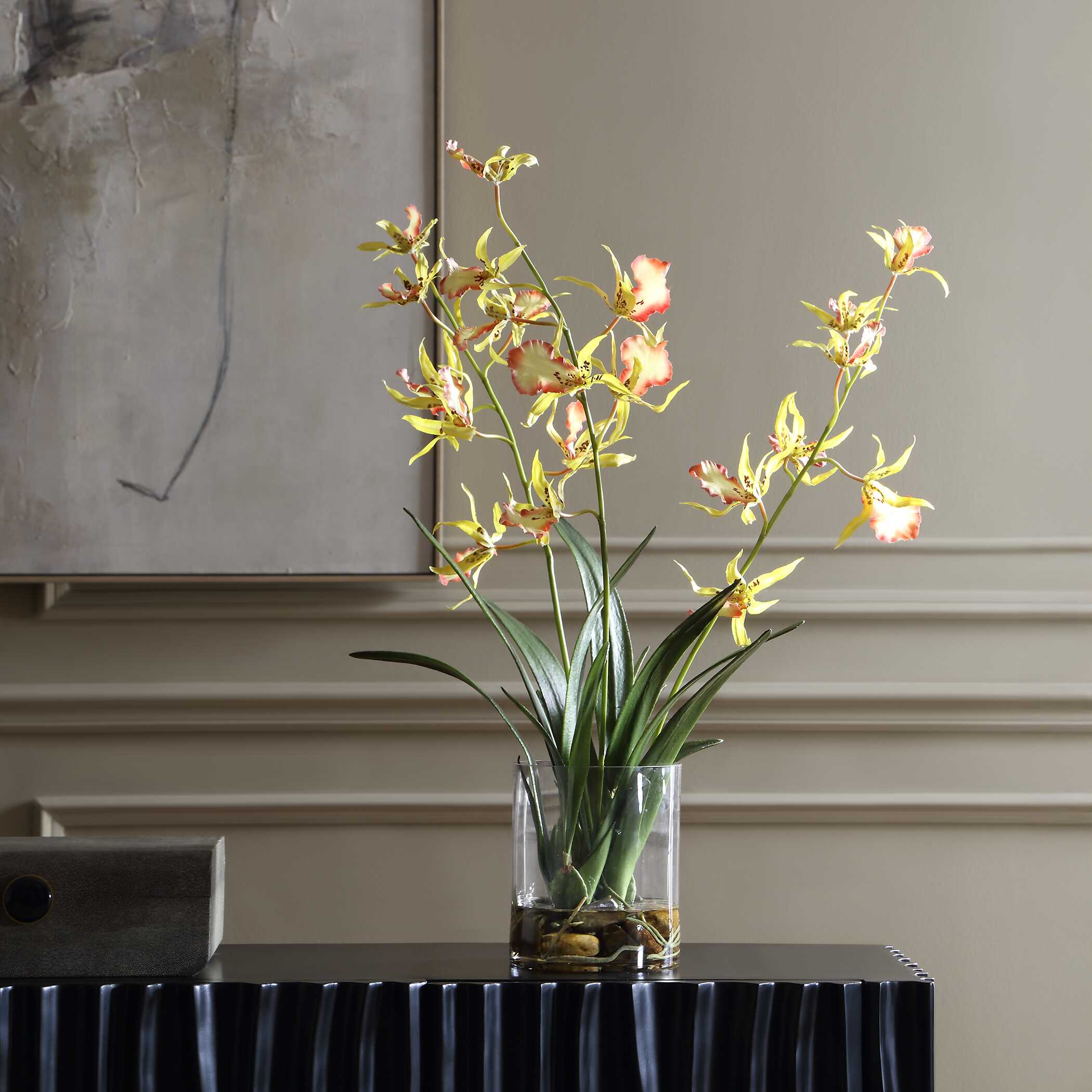Uttermost Spider Orchid In Glass Vase