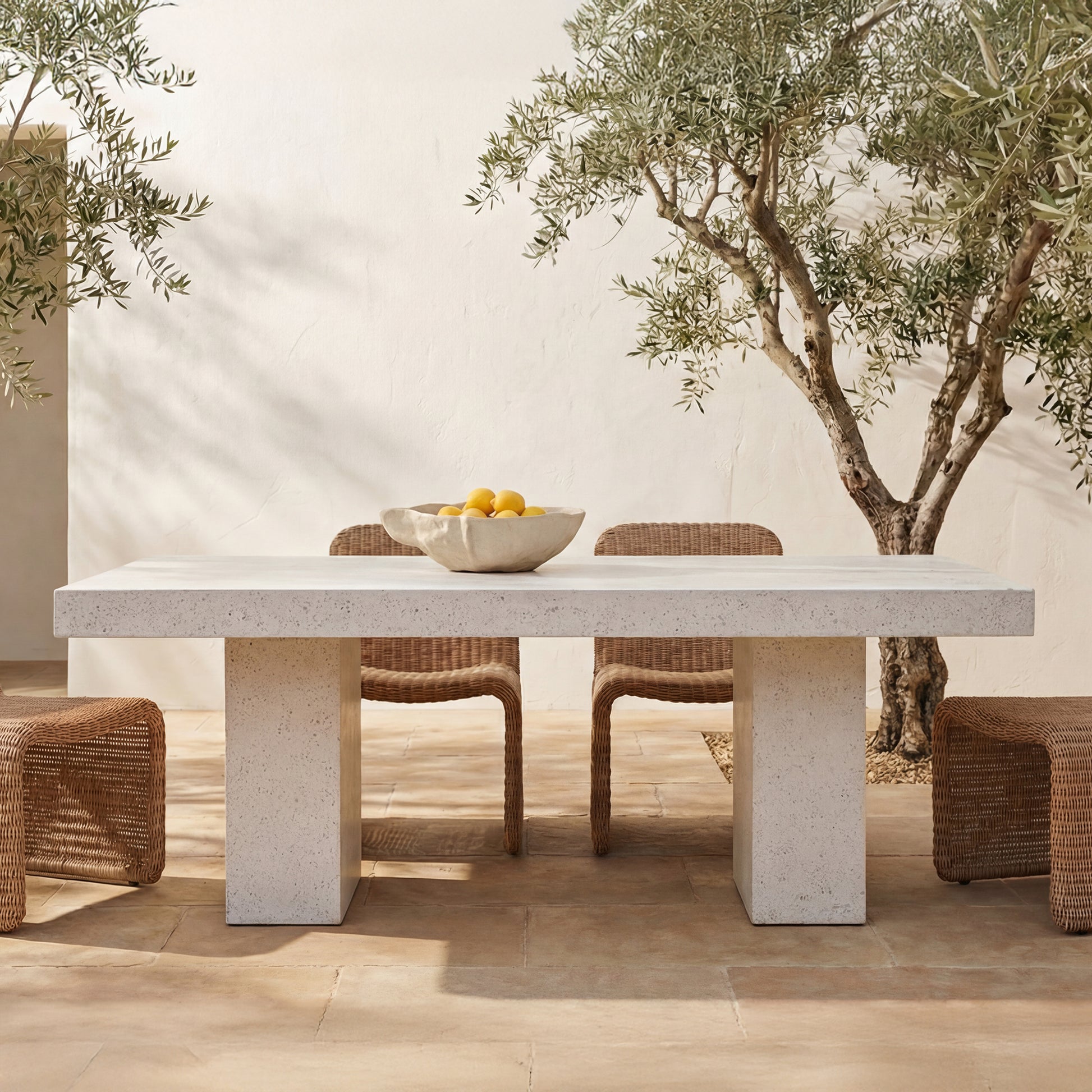 Antonius Outdoor Dining Table Terrazzo by Moe's Home Collection - view 2