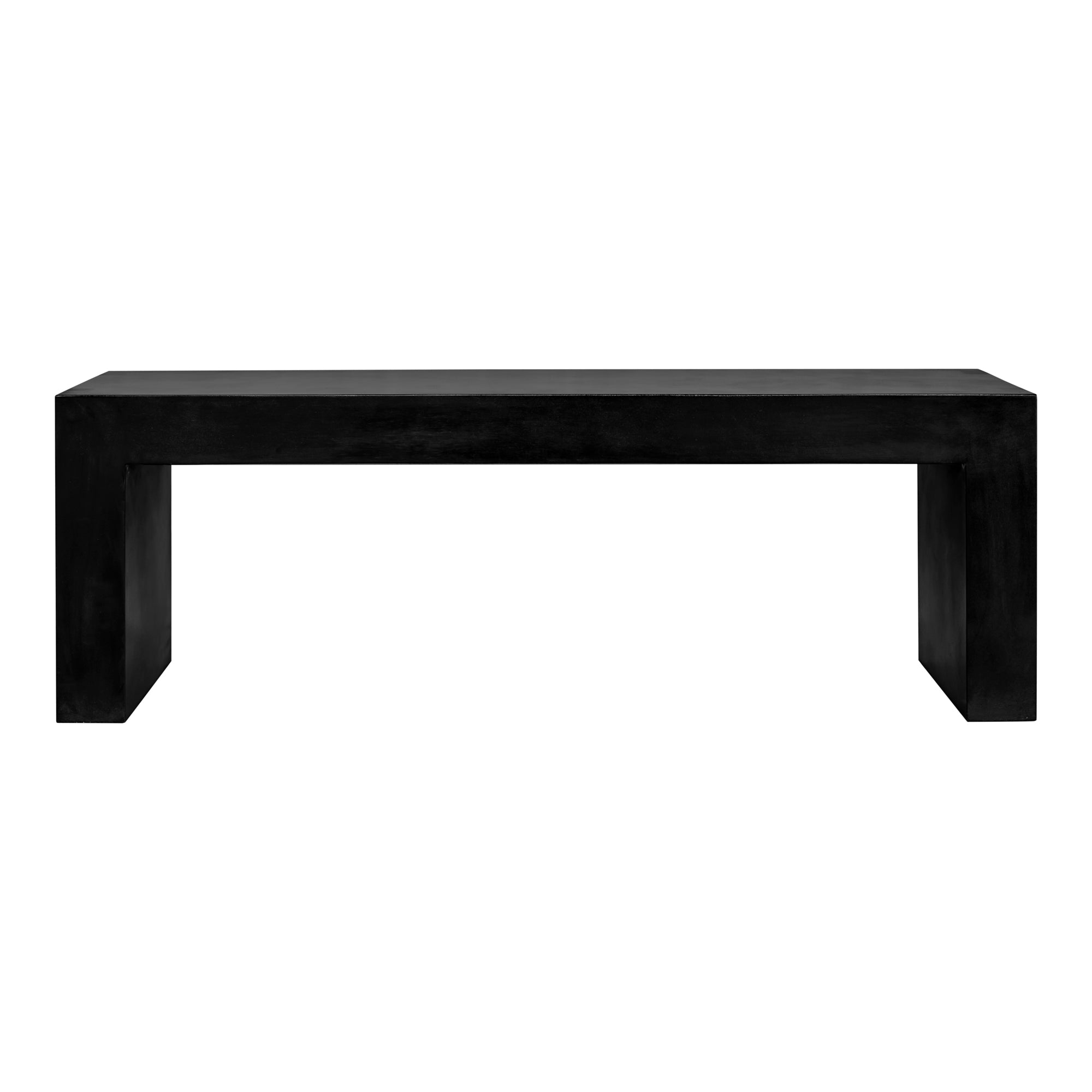 Lazarus Outdoor Bench Black by Moe's Home Collection