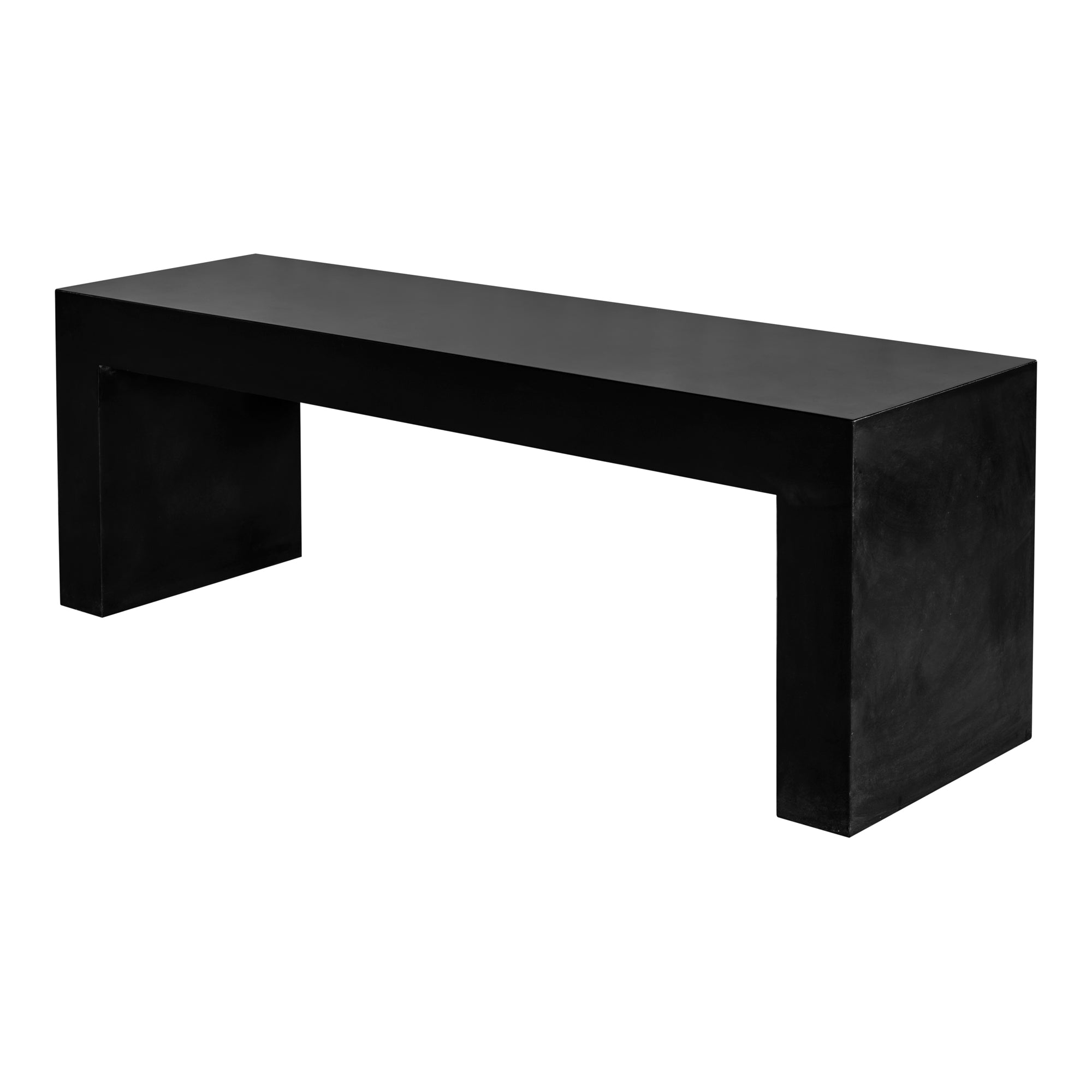 Lazarus Outdoor Bench Black by Moe's Home Collection - view 2