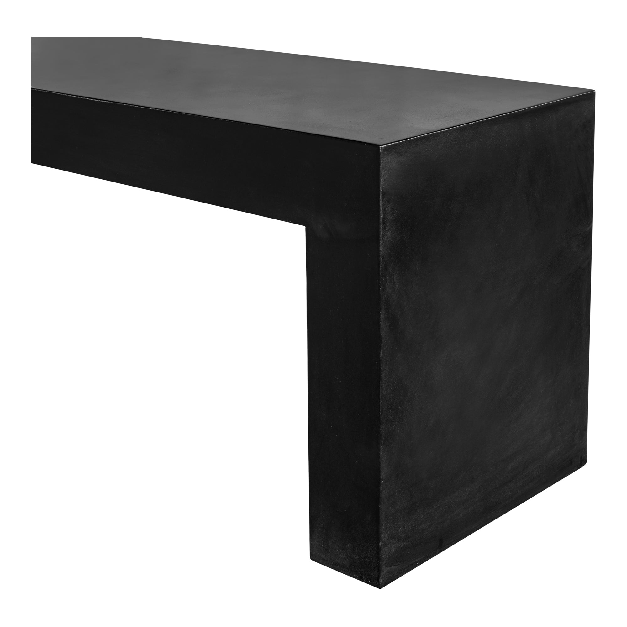 Lazarus Outdoor Bench Black by Moe's Home Collection - view 4
