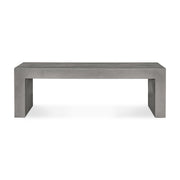 Lazarus Outdoor Bench Dark Grey by Moe's Home Collection