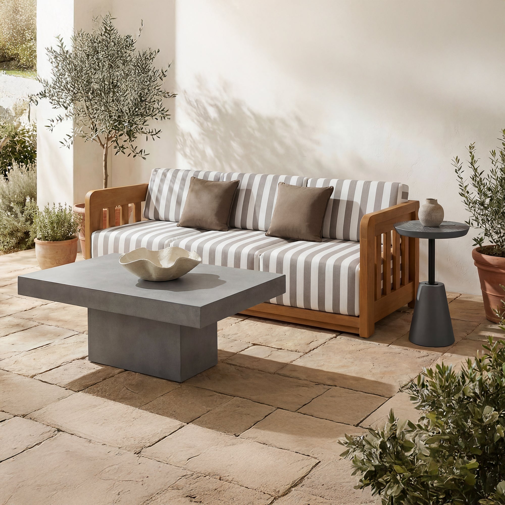 Maxima Outdoor Coffee Table Grey by Moe's Home Collection - view 2