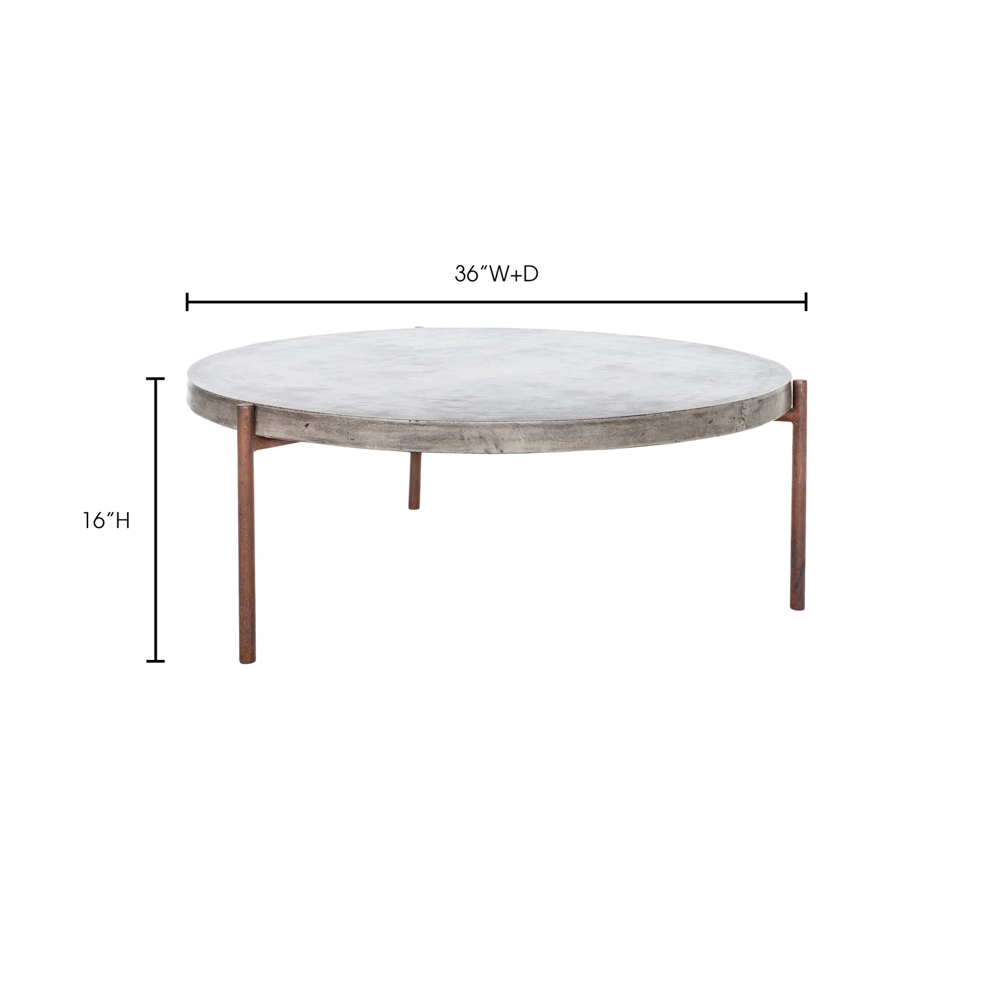 Mendez Outdoor Coffee Table Grey by Moe's Home Collection - view 5