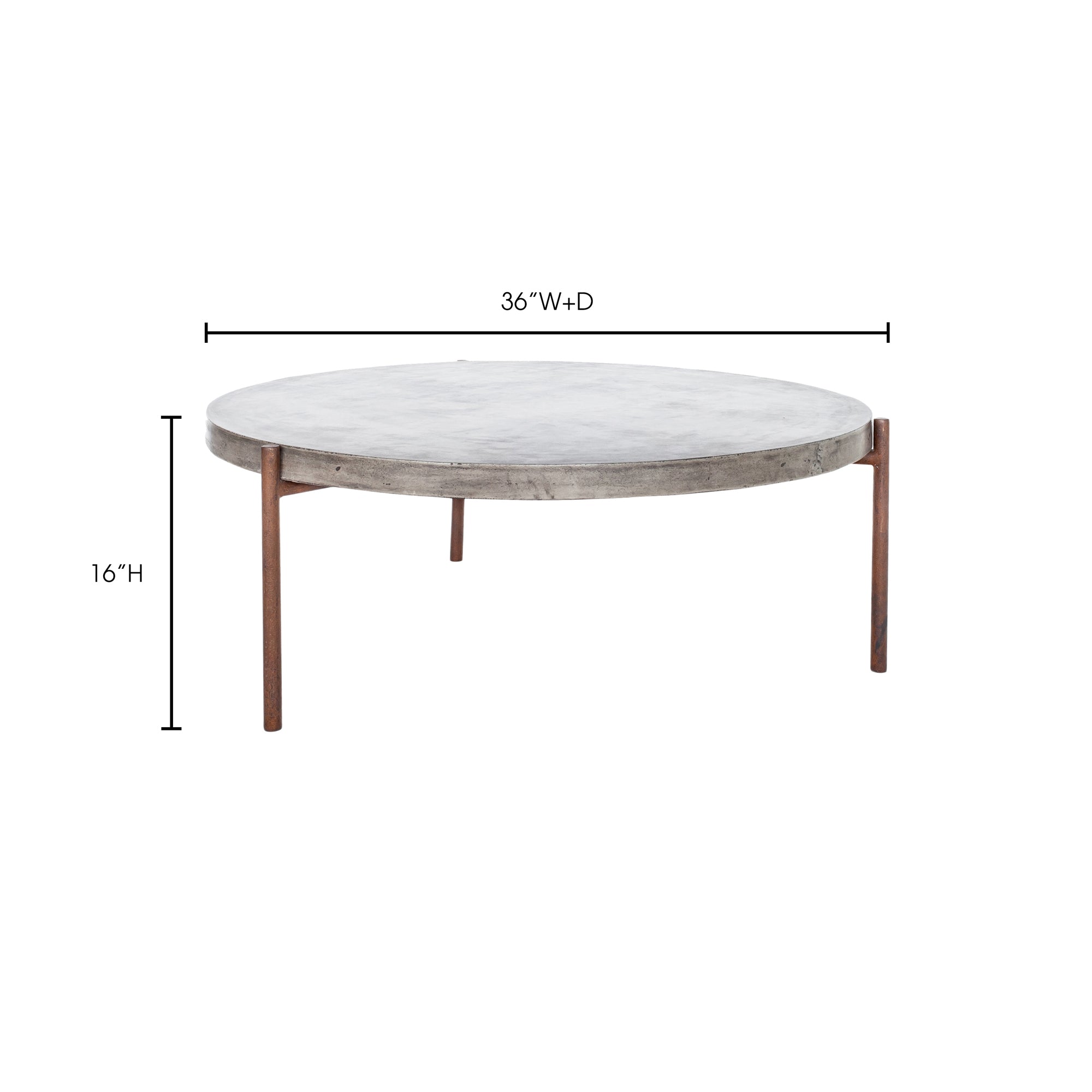 Mendez Outdoor Coffee Table Grey by Moe's Home Collection - view 5