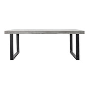 Jedrik Outdoor Dining Table Large Grey by Moe's Home Collection