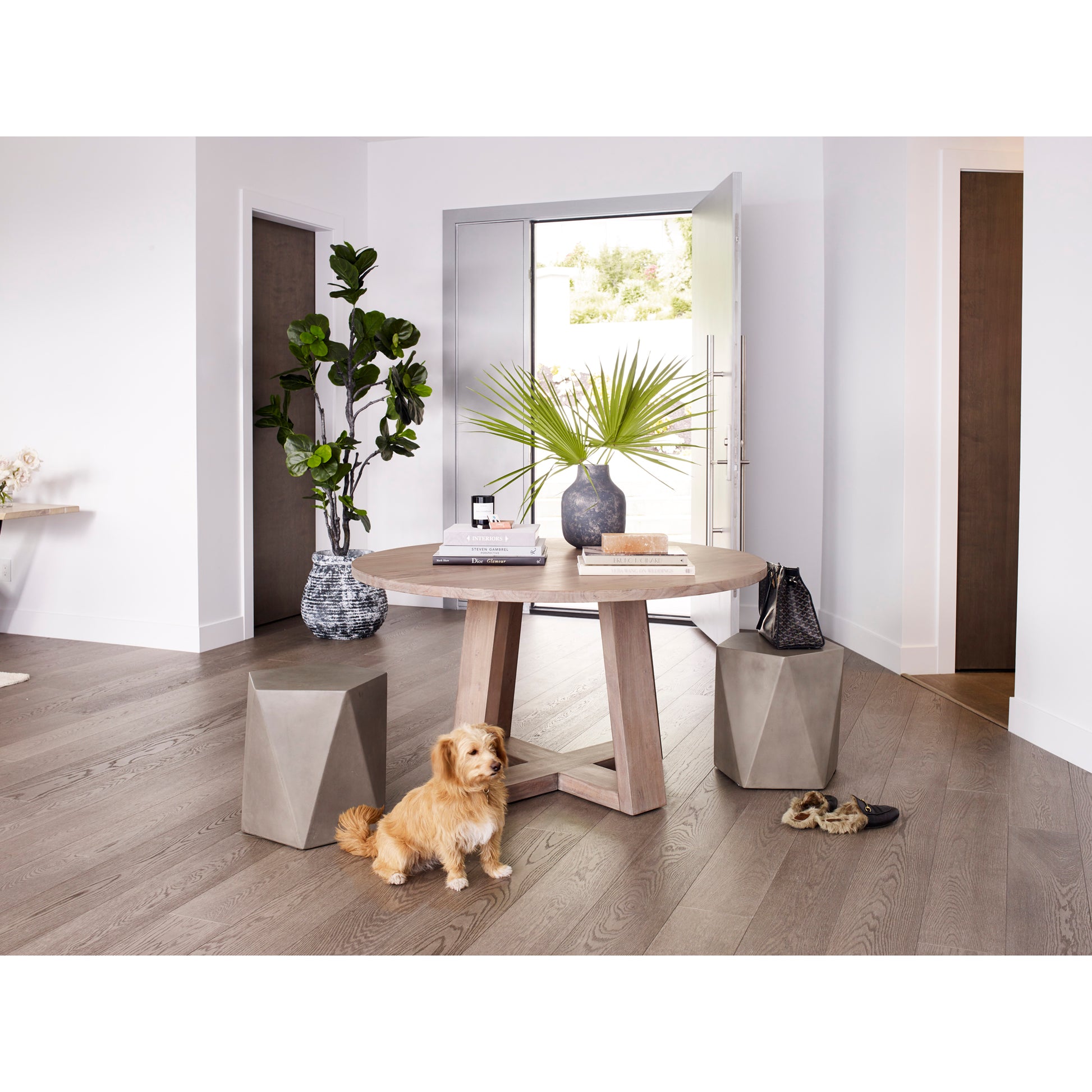 Gem Outdoor Stool Grey by Moe's Home Collection - view 2