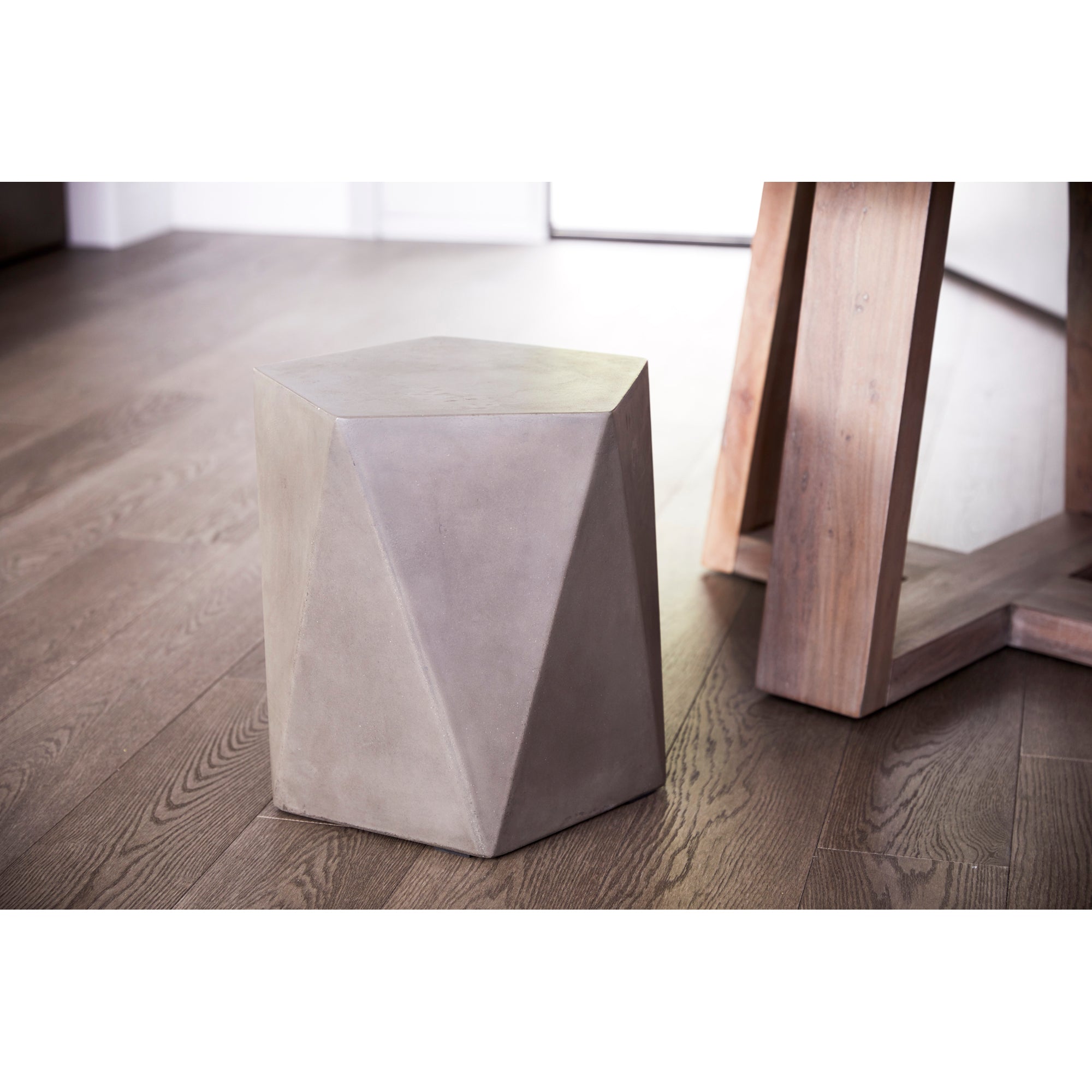 Gem Outdoor Stool Grey by Moe's Home Collection - view 3