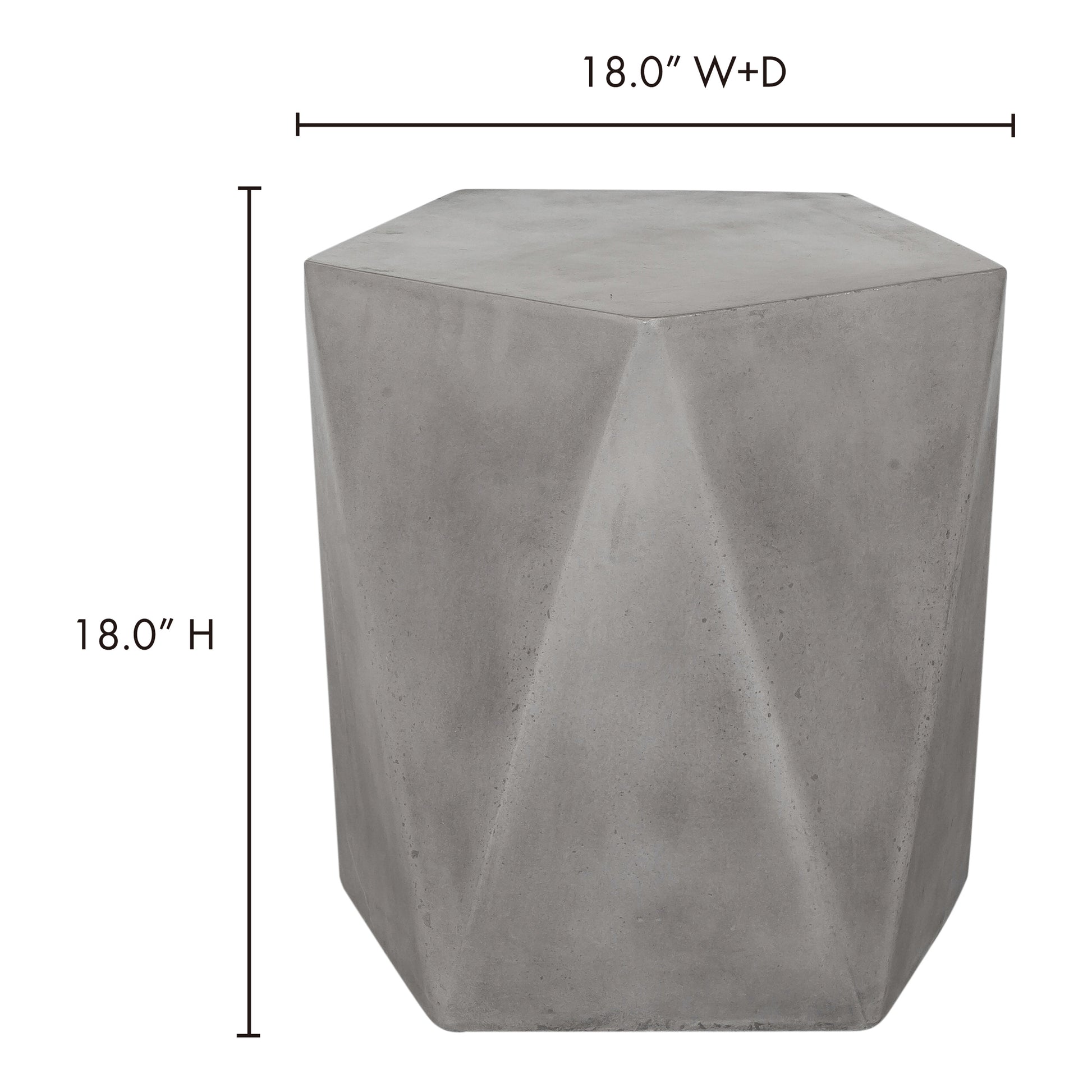 Gem Outdoor Stool Grey by Moe's Home Collection - view 4