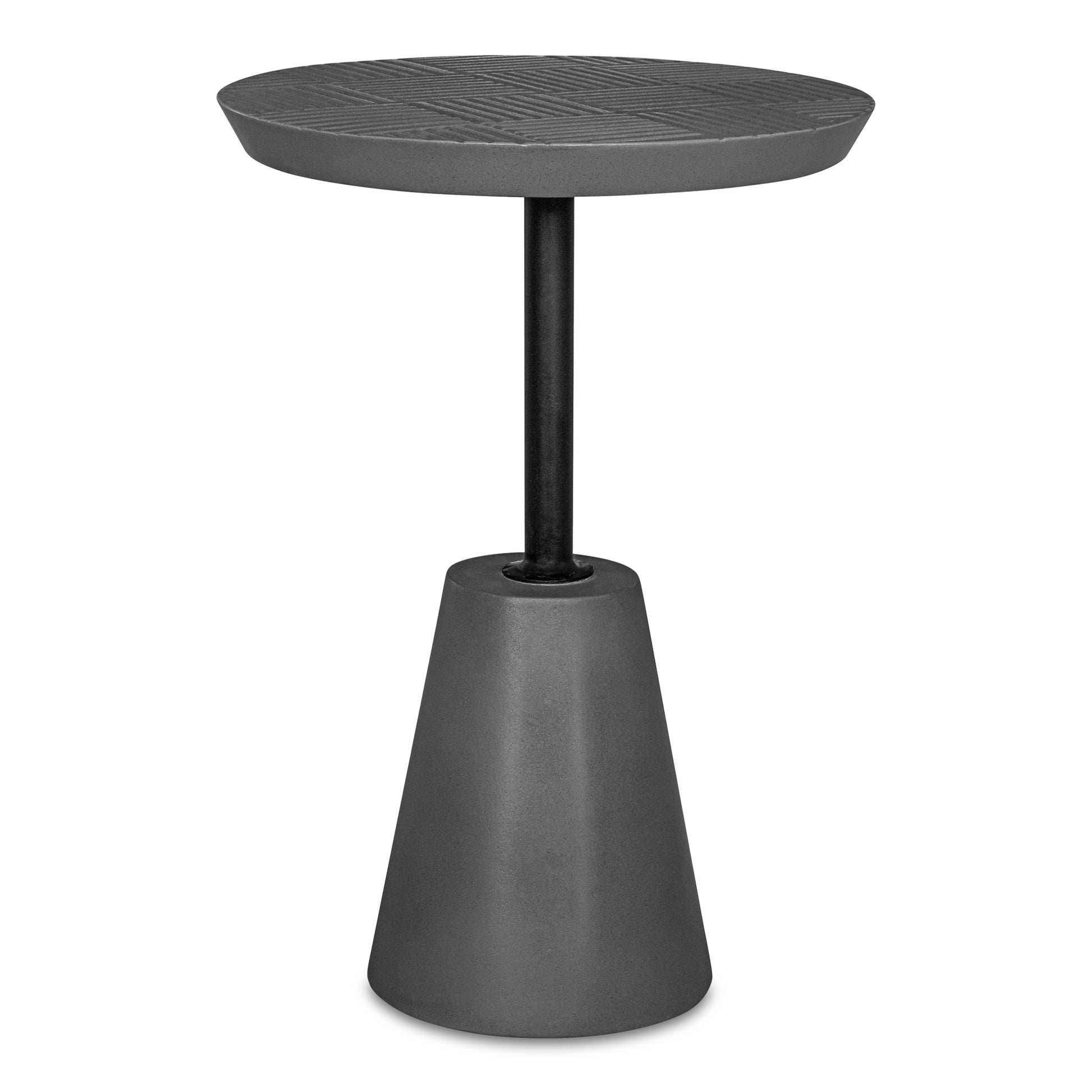 Foundation Outdoor Accent Table Dark Grey by Moe's Home Collection