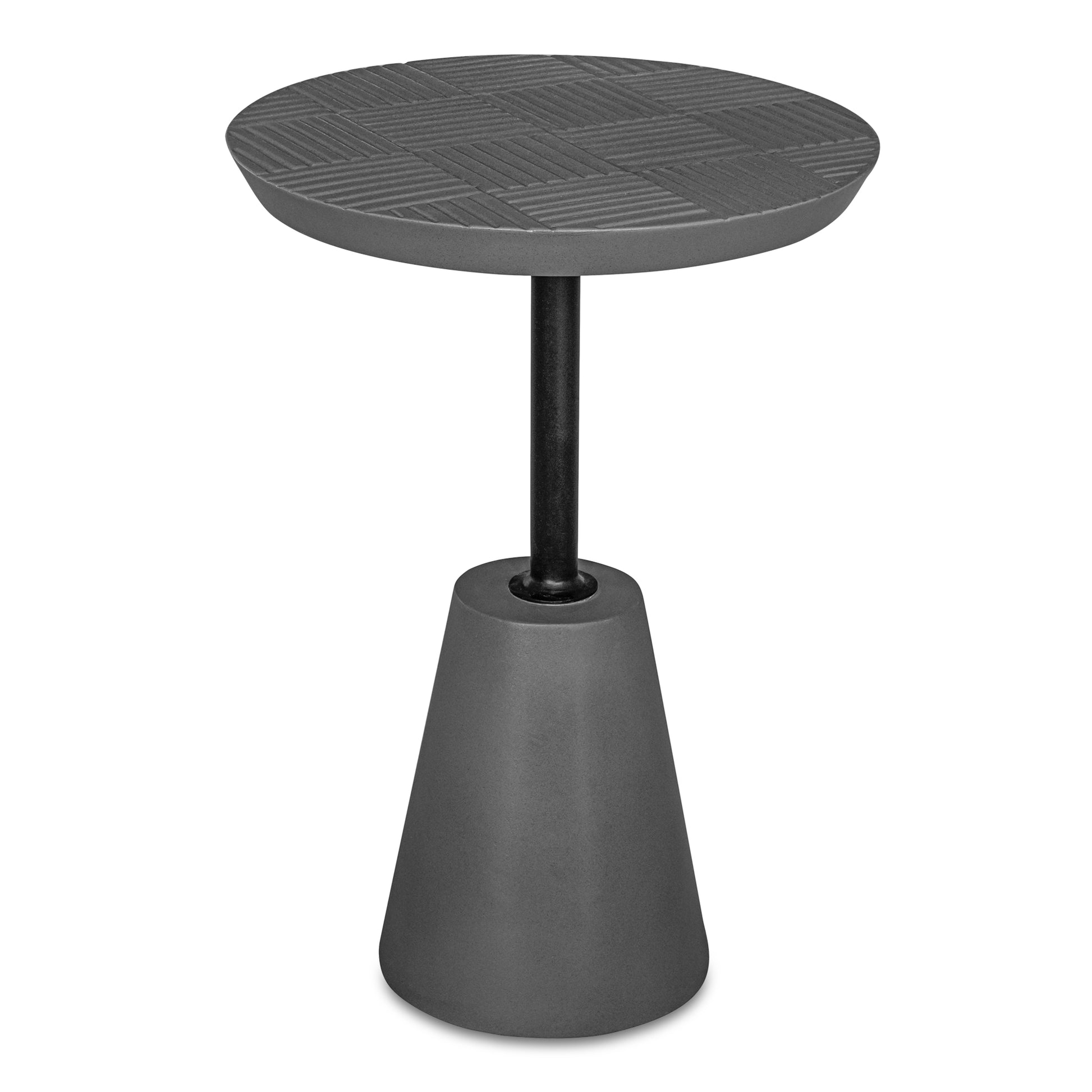 Foundation Outdoor Accent Table Dark Grey by Moe's Home Collection - view 2